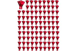 Bulk Transparent Red Diamond Decoration (100 Pcs)