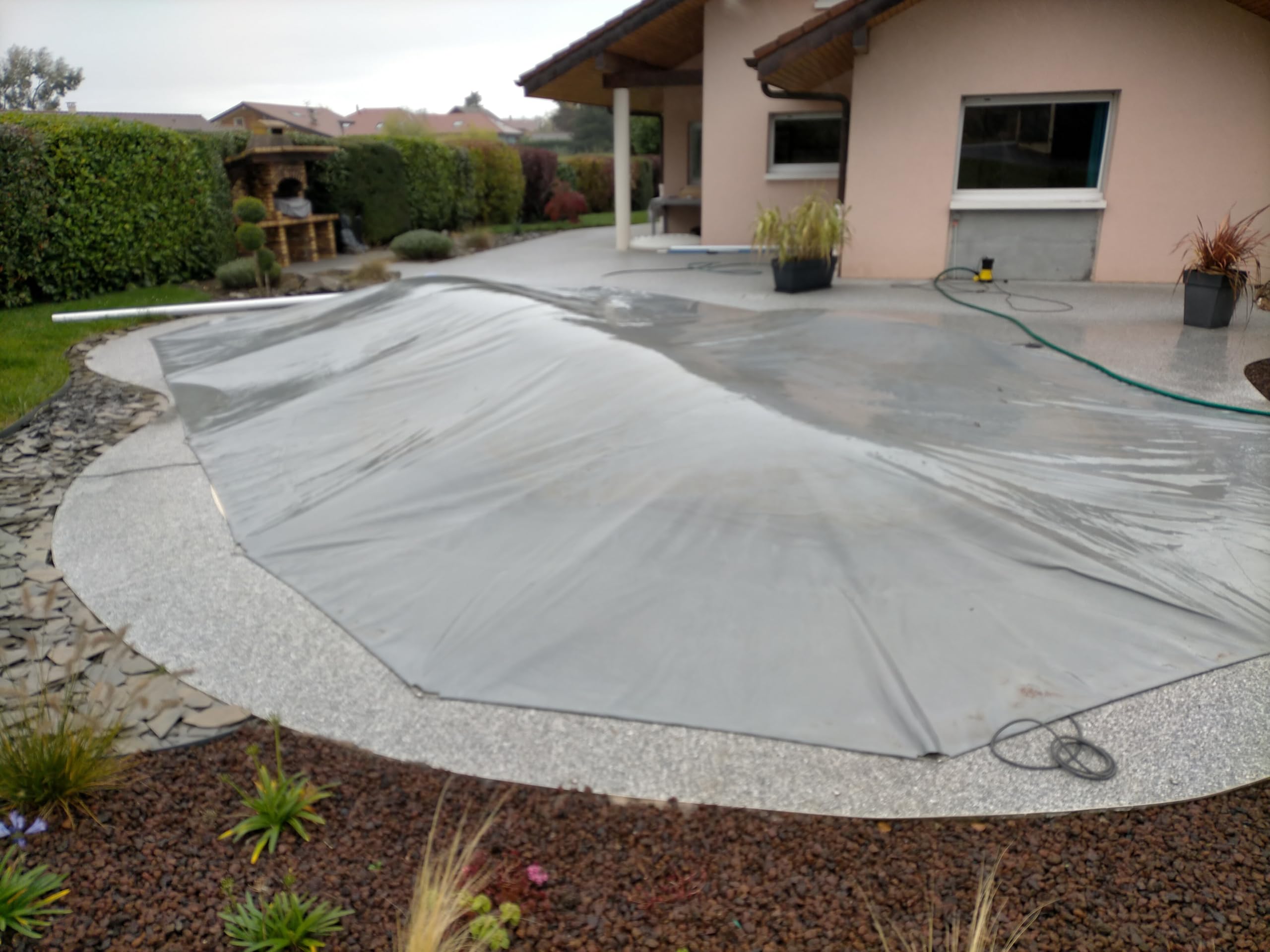 Coussin Gonflable d'hivernage Piscine Flot'Up ECO - LG 4m, Diamètre 1m - pour bâche Couverture de Piscine LG 5m - POOLCO