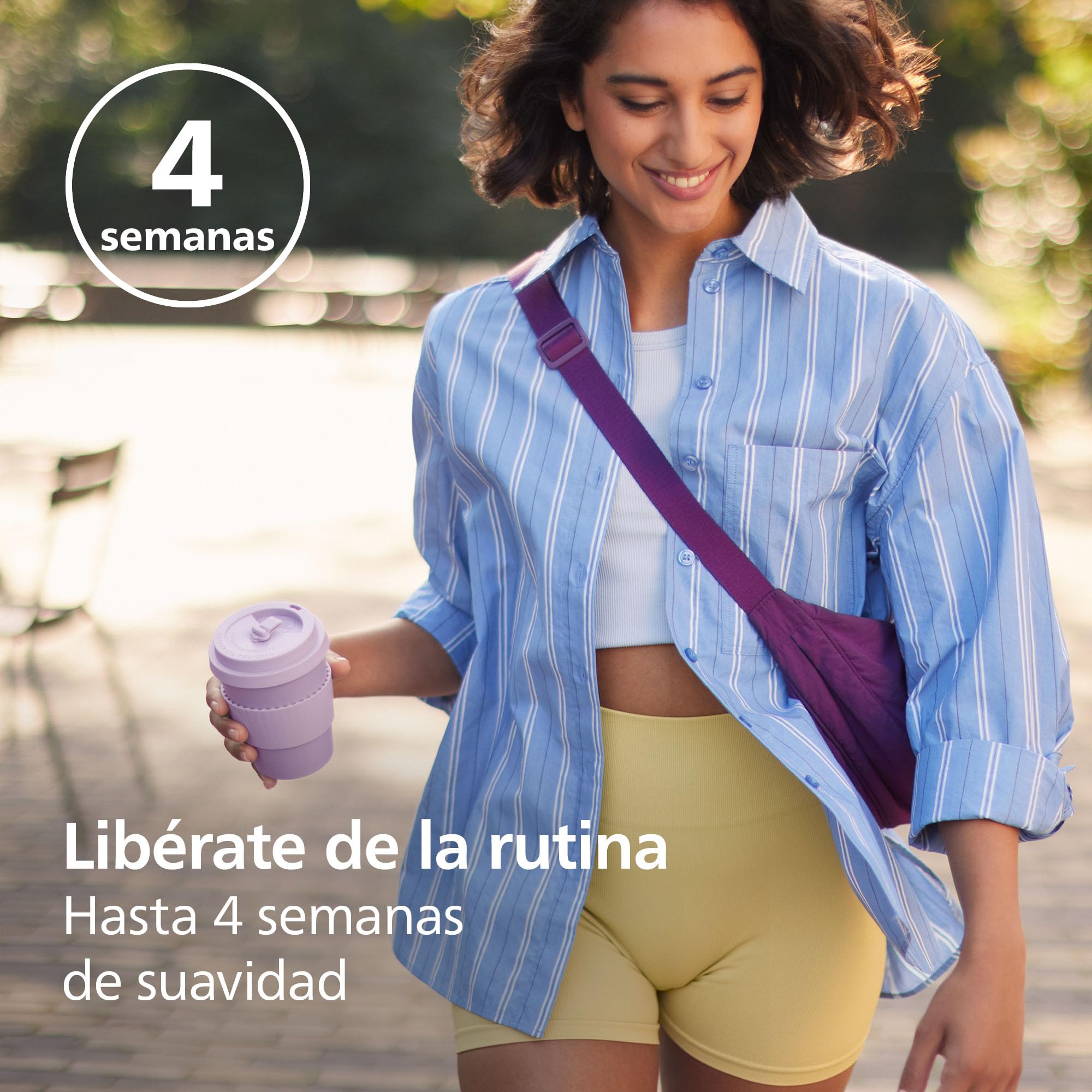 Philips Depiladora Serie 4000, depiladora con cable para el cuerpo y la zona del bikini, depila, afeita y recorta, dispositivo para eliminar el vello para mujeres, BRE257/00