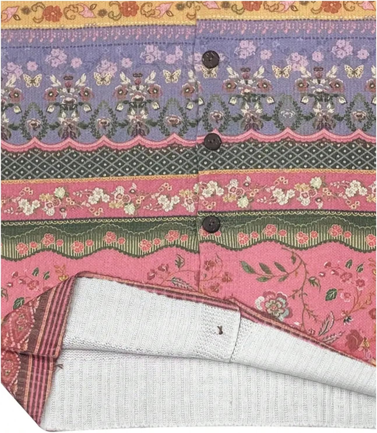 GORGLITTER Women's Floral Button Down Cardigan Sweaters Trendy Long Sleeve Boho Lightweight Fall Outfits - Image 4