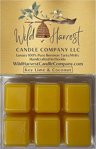 Miniatura 9 de White Tea & Honey Scented, 1-Pack Pure Beeswax Melts for Warmers, Wild Harvest Candle Company, 3 oz Beeswax Tarts Cubes, Hand Poured Made in USA,