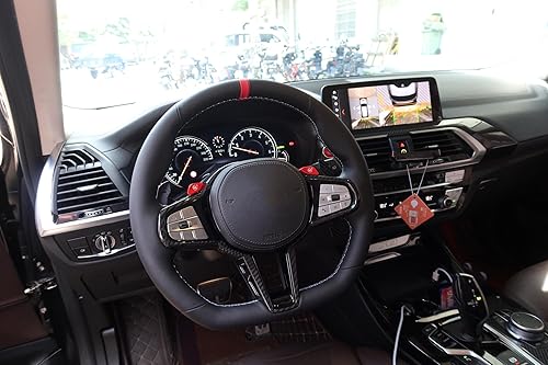 Miniatura 6 de Cubierta magnética de palanca de cambios para volante para BMW M2 M3 M4 G87 G20 G30 G80 G82 G01 G05 G07 F15 F80 F82 F87 F30 Z4 G29 F30 G22 X3 X5 X6