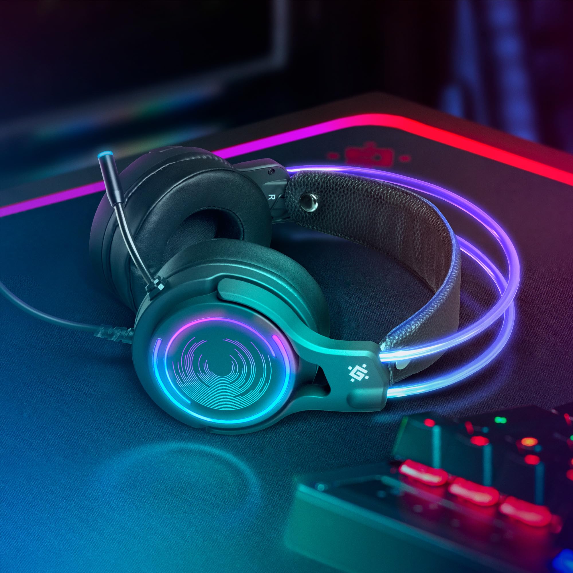 Defender AURICULARES GAMING COSMO PRO VIRTUAL 7.1, RGB, 2,1 M