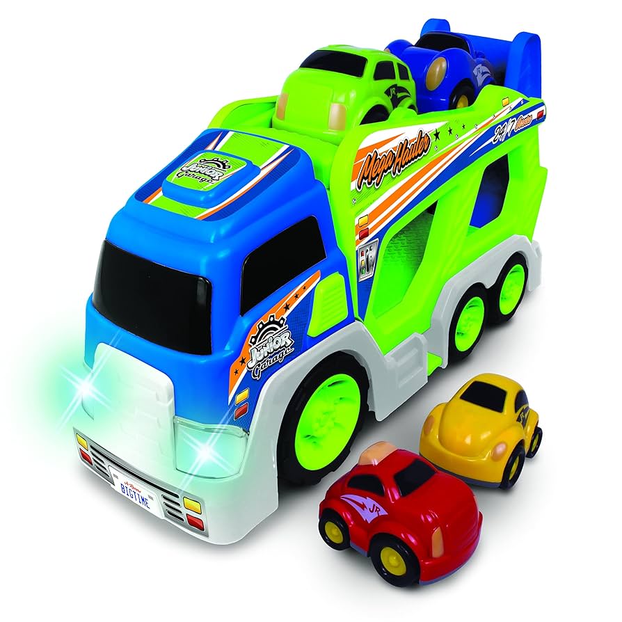 Junior Racers Lights and Sounds Mega Hauler w/ 4 Vehicles