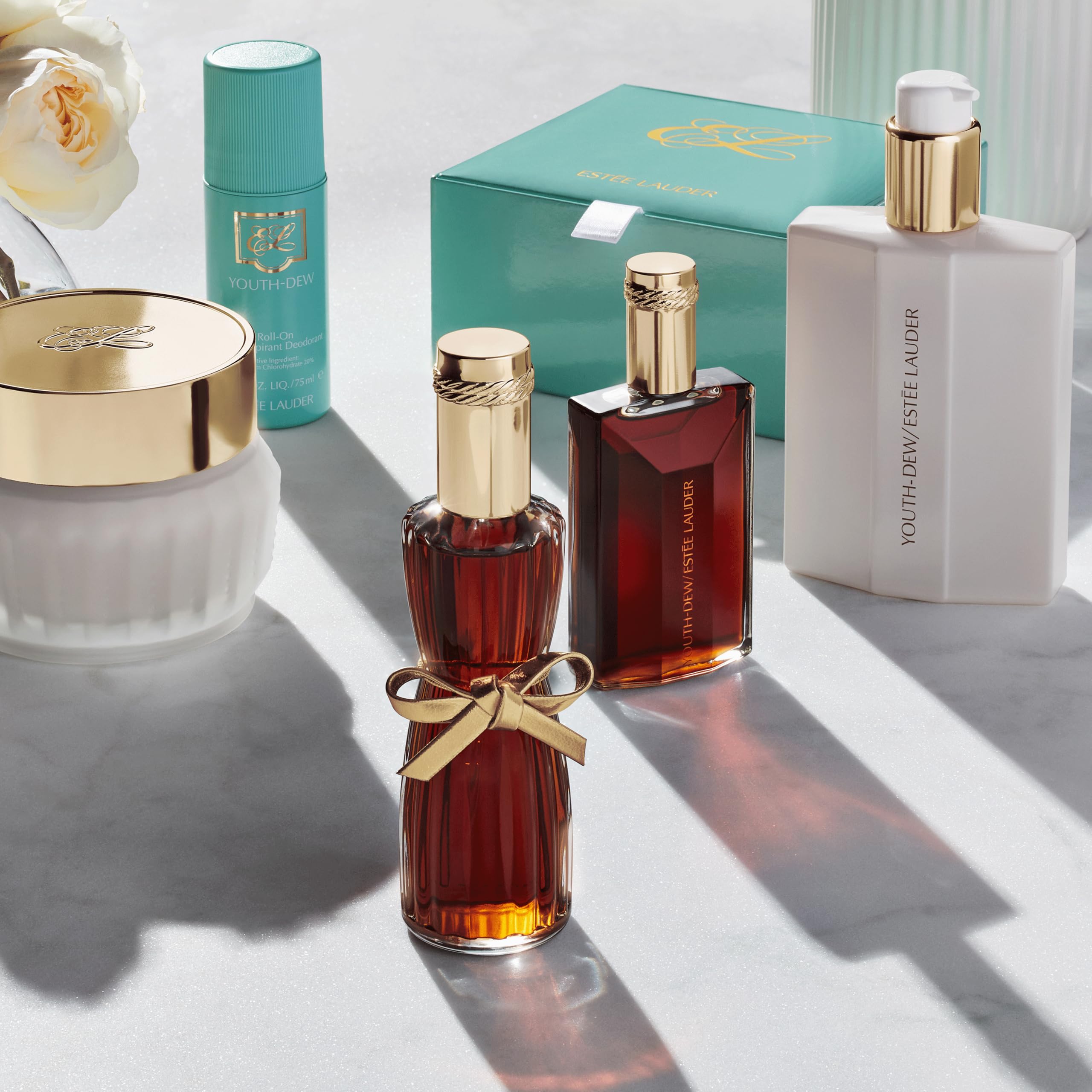 Estée Lauder Youth-Dew Perfumed Body Cream - Crema corpo profumata con note di rosa, spezie e patchouli, 200ml
