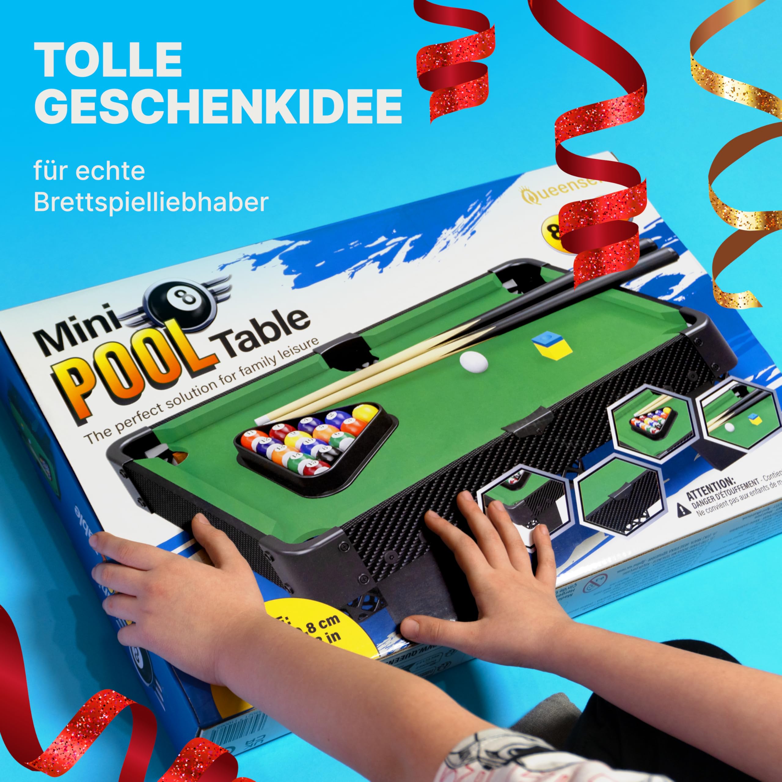 Spieltisch 50 cm Kleiner Billardtisch Mini-Billardtisch für Familienspielabende