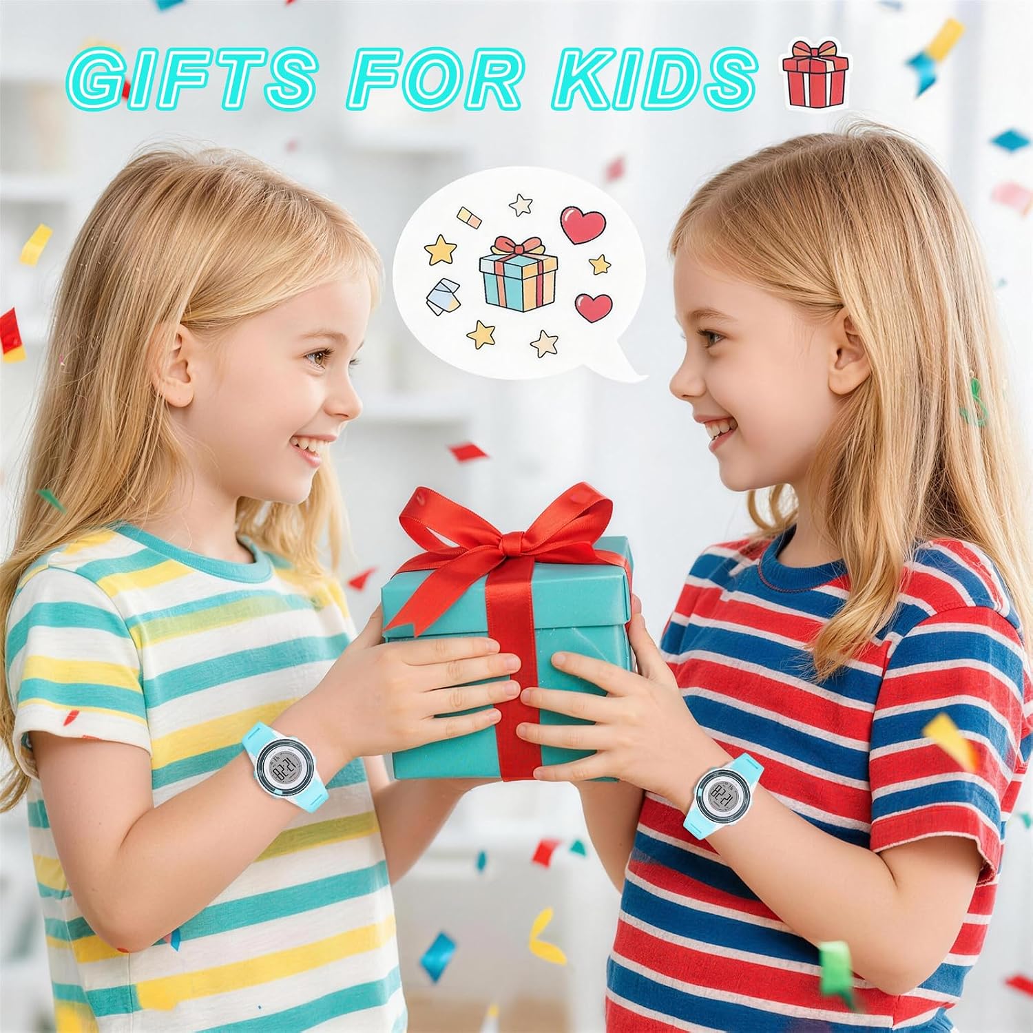Children's Sports Digital Watch, Suitable for Children Aged 6-15