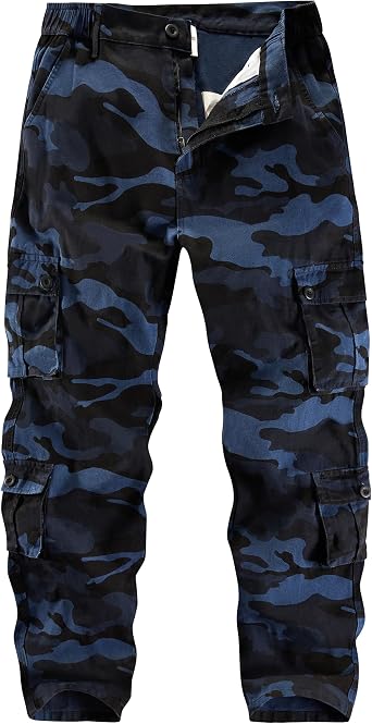 APTRO Mens Cargo Pants Camo Casual Work Military Tactical Pants