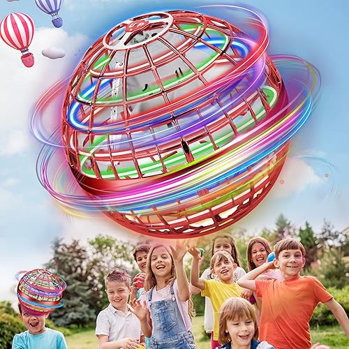 Juguetes de bola voladora, bola de orbe voladora 2022 Galáctica Fidget Spinner Ball, bola Boomerang Hover Orb Ball Magic Flying Orb Ball con luces