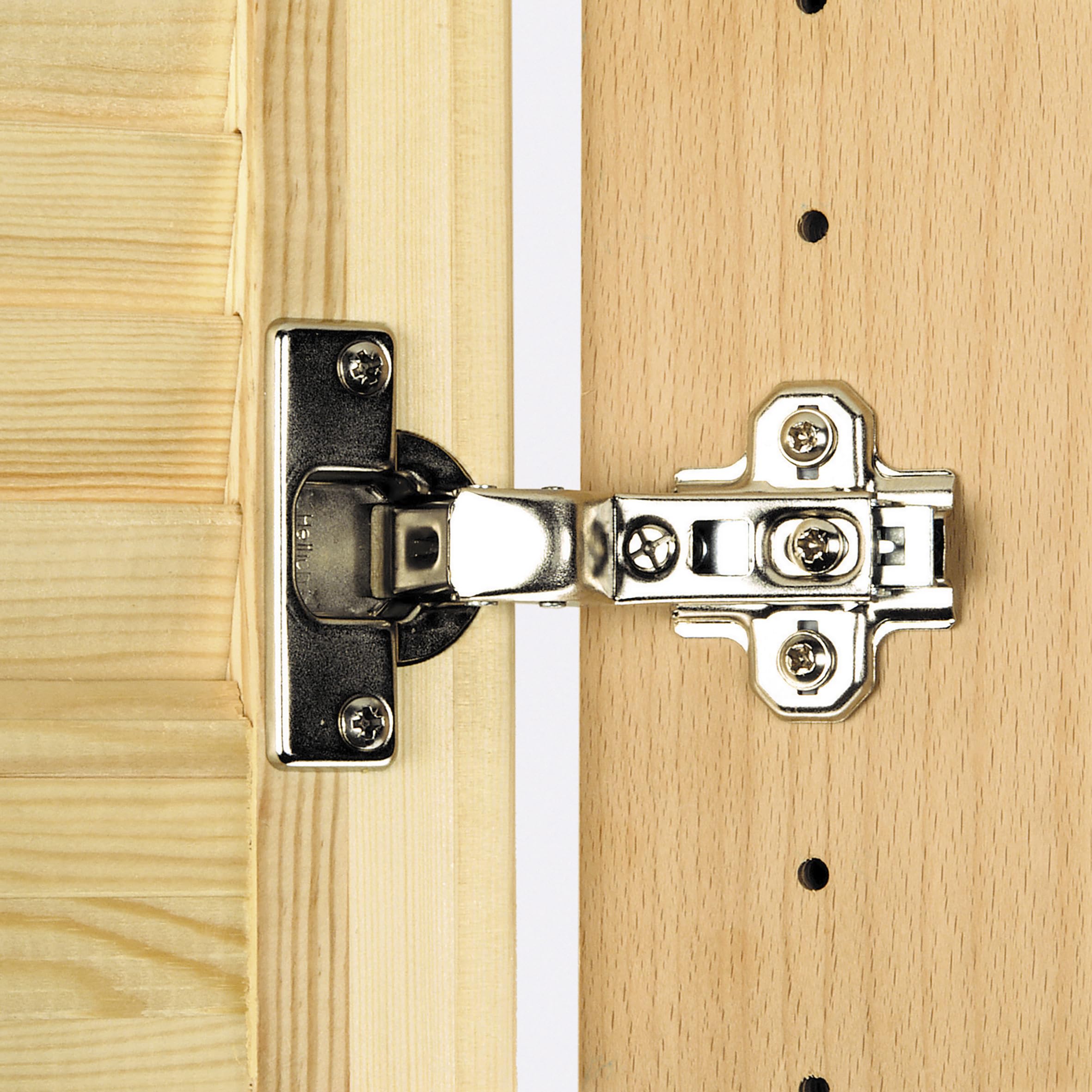 wolfcraft Guida per Fori Multipli, Dima di Foratura 5 in 1 per Spinature, Giunzioni a T/Angolo/Piane e File di Fori da 32 mm per Armadi – per Tavole 12–40 mm – 4650000