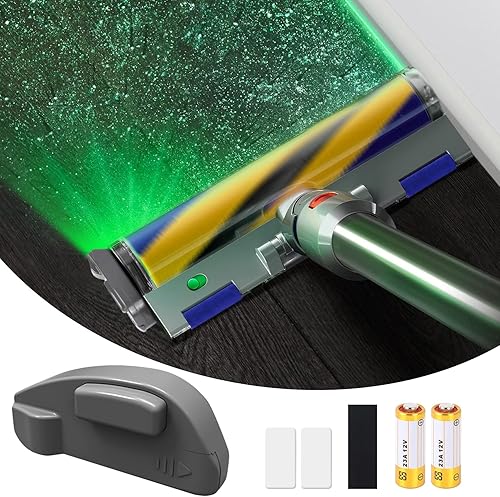 Lámpara LED de visualización de polvo para aspiradora, accesorio de luz de vacío para Dyson Shark Bissell, luz verde para aspiradora para pelos de
