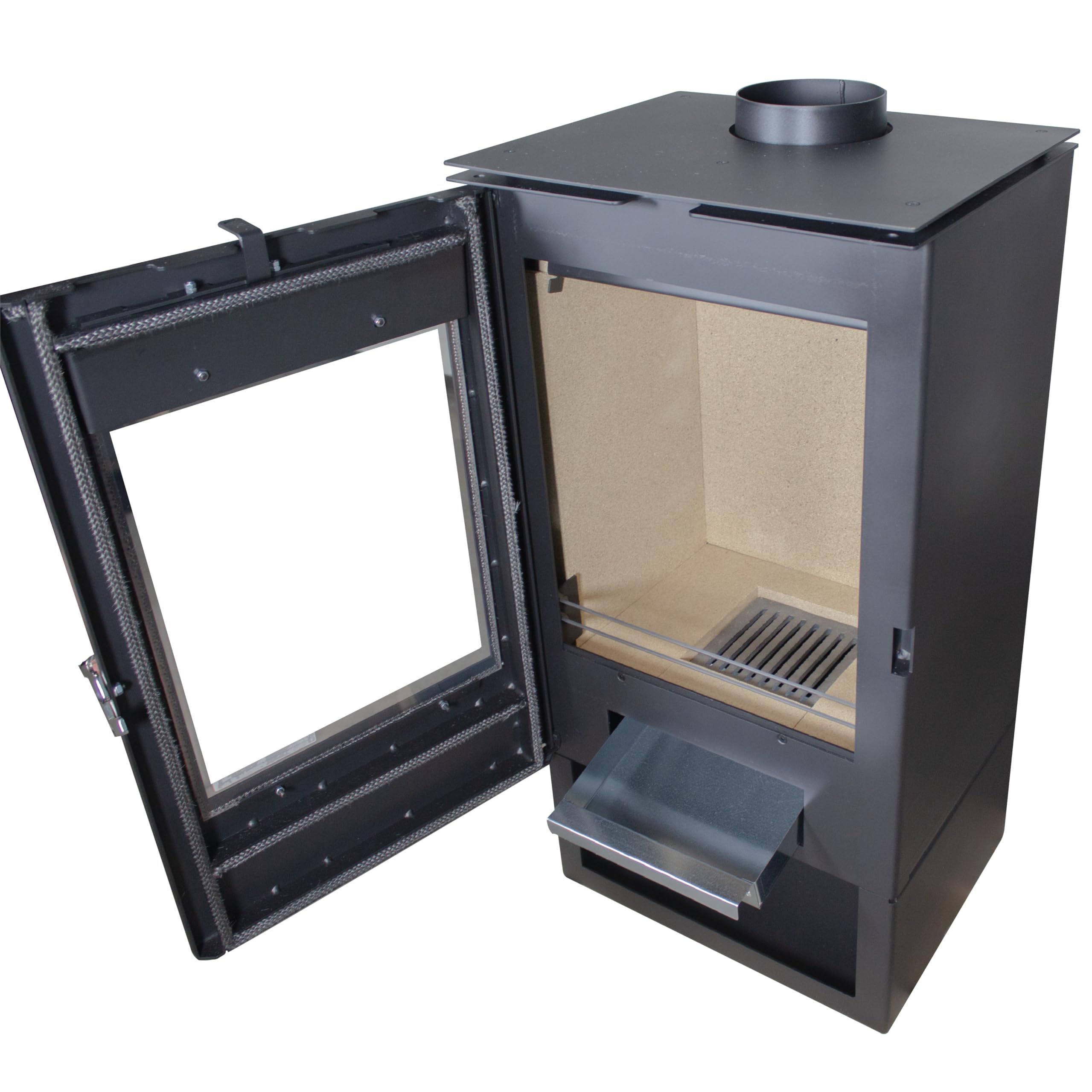 Generic Poêle à bois EEK A+ Verso Ina - Puissance nominale de 7,5 kW - Robuste et puissant - Pour une chaleur confortable à la maison