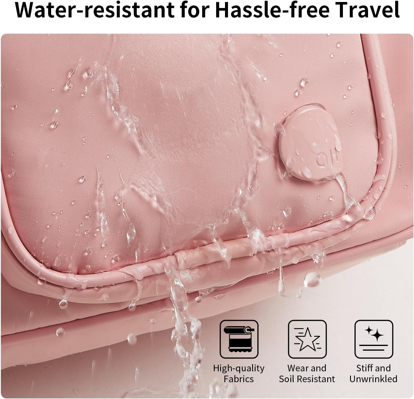 Aji Expandable Travel Duffel Bag, Pink Duffle Bag for Travel with Wet Pocket, Carry on Weekender Bags for Men Women, Water Resistant Gym Duffel Bag Sport Bag - Image 6