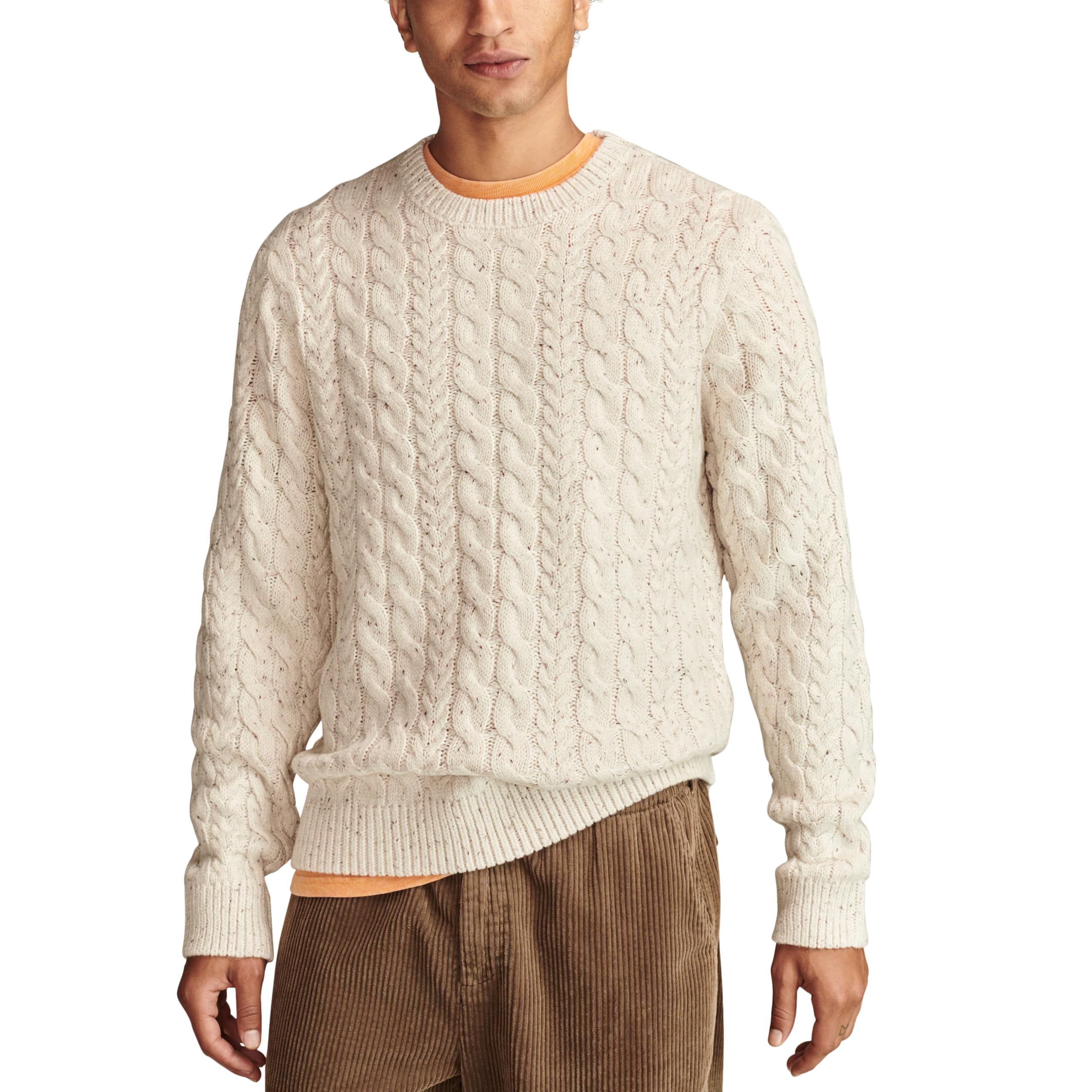 Pull Cable Crew Neck idéal pour un style élégant et décontracté en week-end