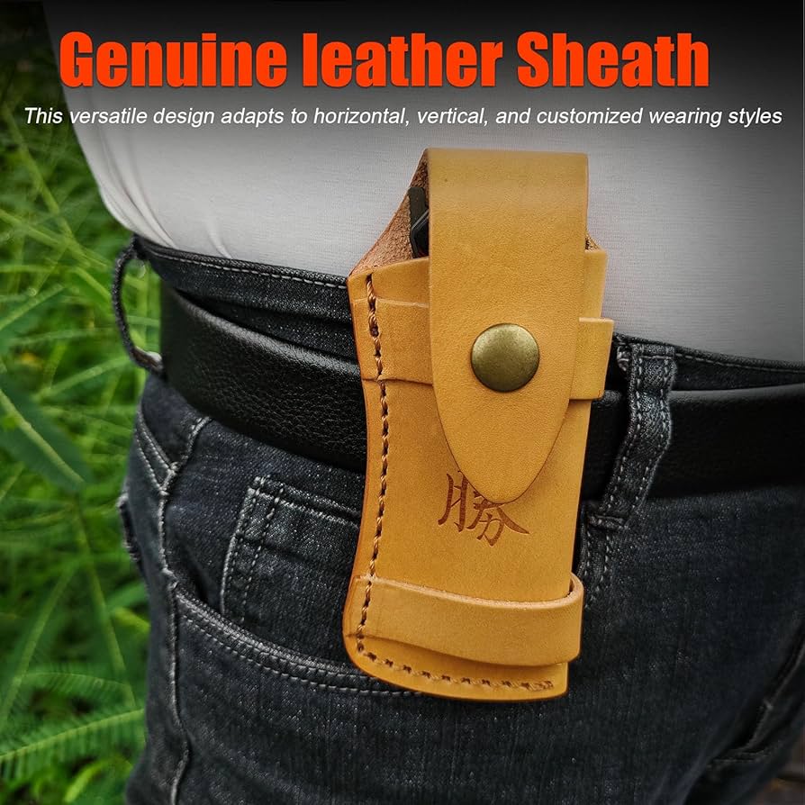 小物 katsu KATSU Folding Pocket Knife for Men,pocket knofe 3.5'' D2