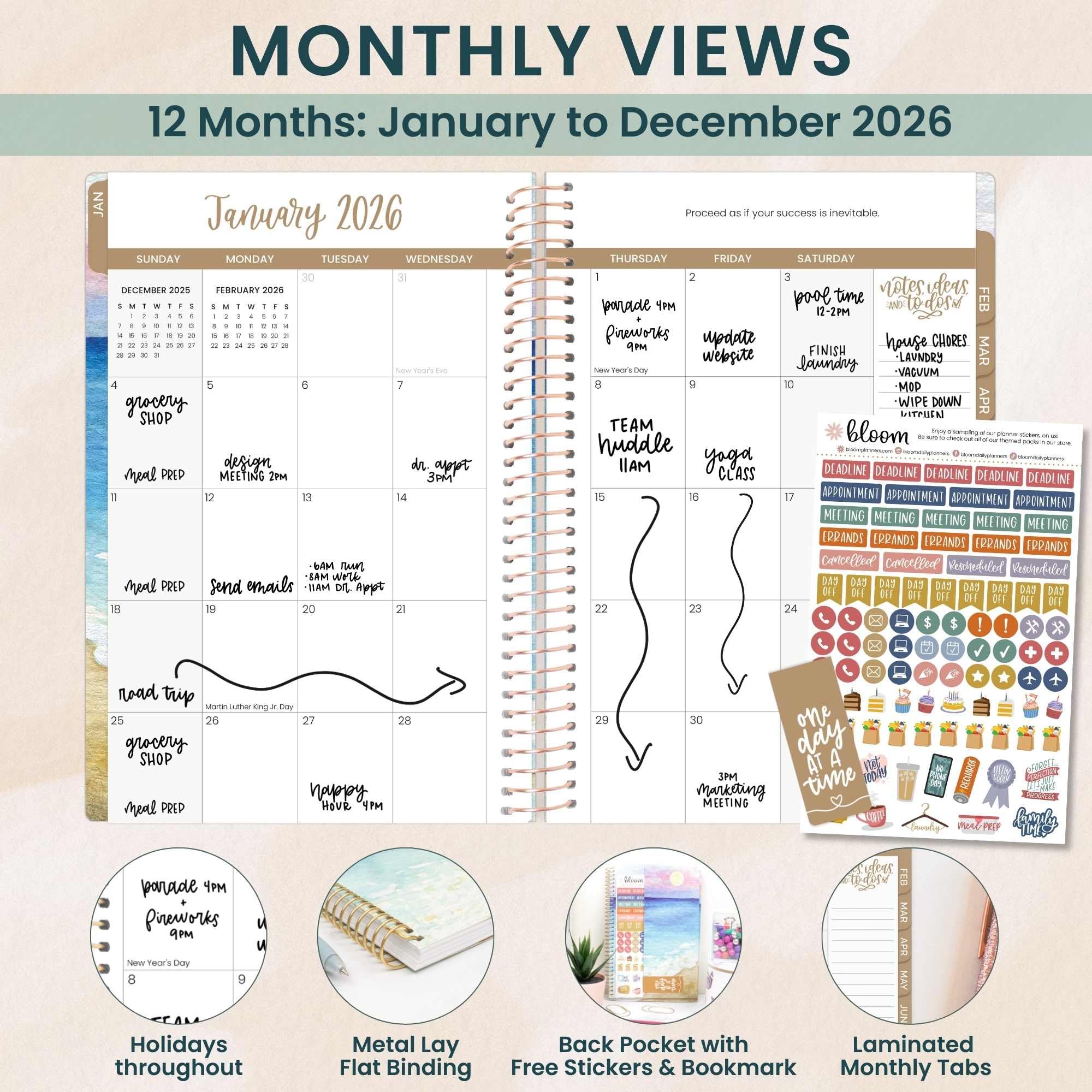 Bloom Daily Planner s 2026 Planner (January - Modpod 2026 Planner With ...