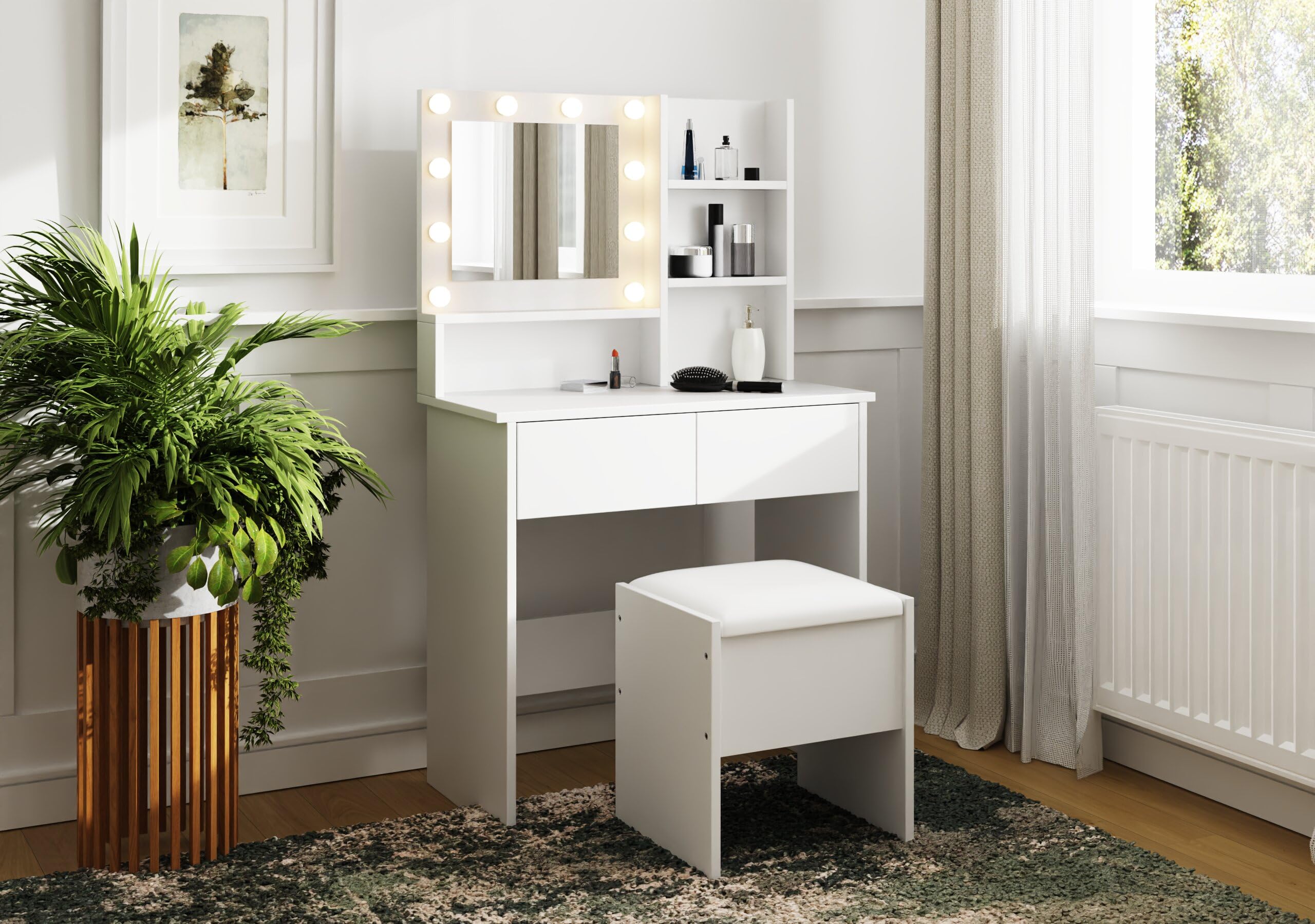 Gfw Eva Dressing Table With Stool
