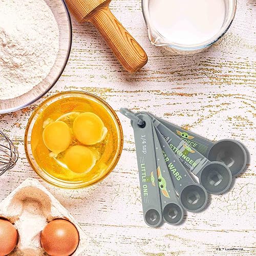 Miniatura 5 de Disney Star Wars The Mandalorian - Cucharas medidoras adorables de Baby Yoda para cocina