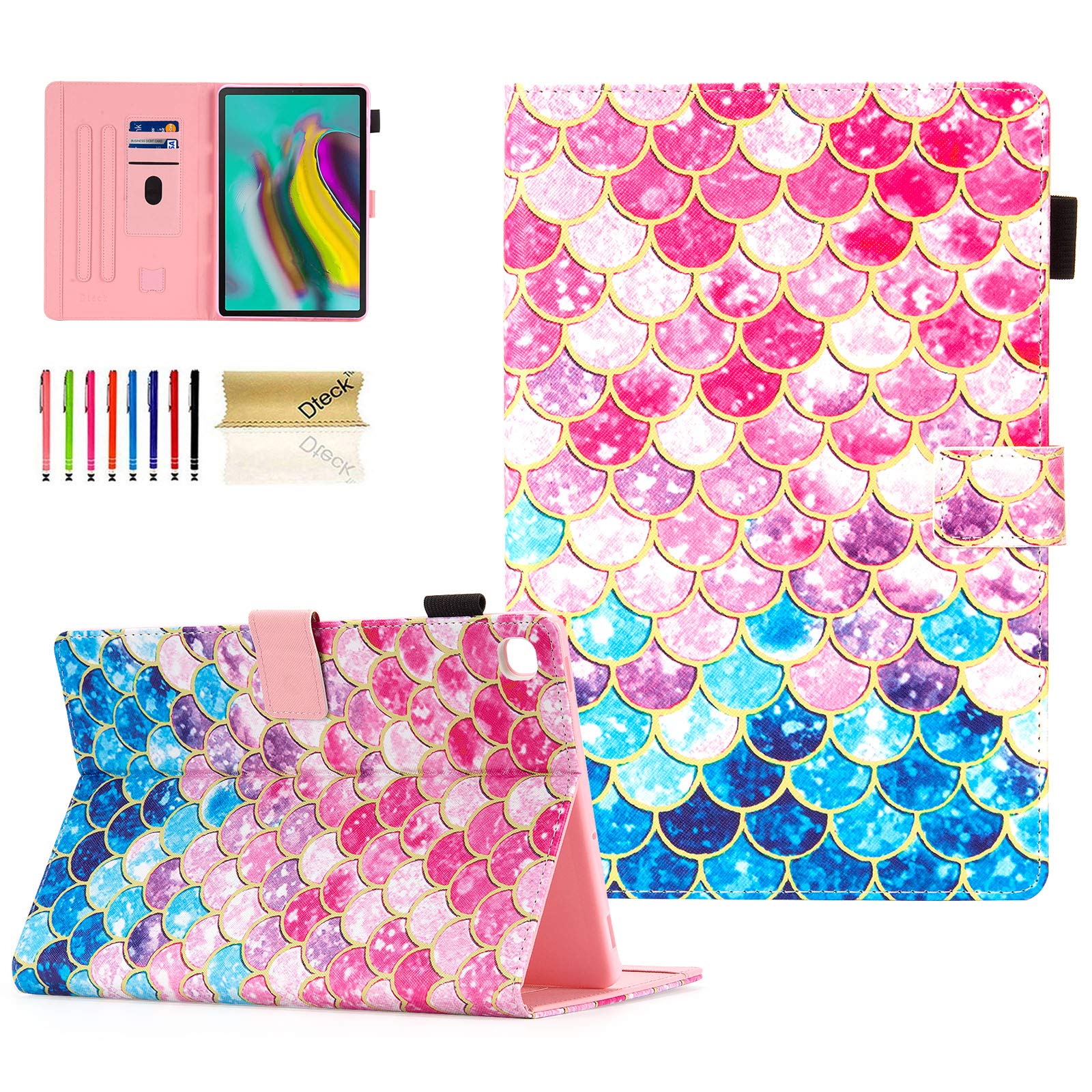 Dteck Folio Case for Samsung Galaxy Tab S5e 10.5 2019 T720 T725 - Lightweight Tri-fold Stand Cover with Auto Sleep/Wake Slimshell for Galaxy Tab S5e Tablet SM-T720(Wi-Fi)/ SM-T725(LTE) 2019 Release