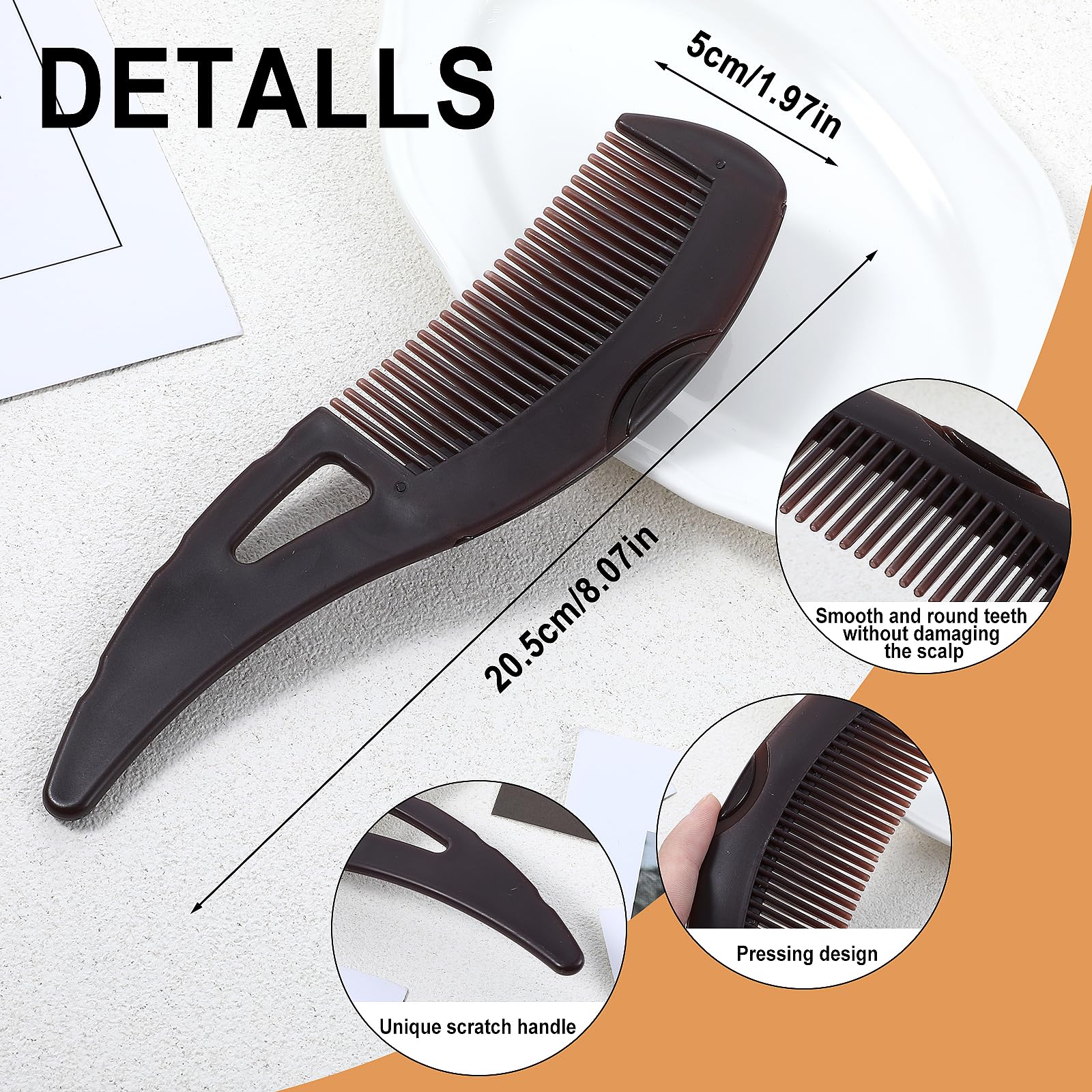 Nogeqi 2 Stück Kopfhaut Kamm Reinigung Schuppenkamm Erwachsene Schuppen Kamm, Kopfhautkamm, Dandruff Comb, Press Scalp Detox Comb Entfernung von Schuppen und Schmutz für Frauen Männer