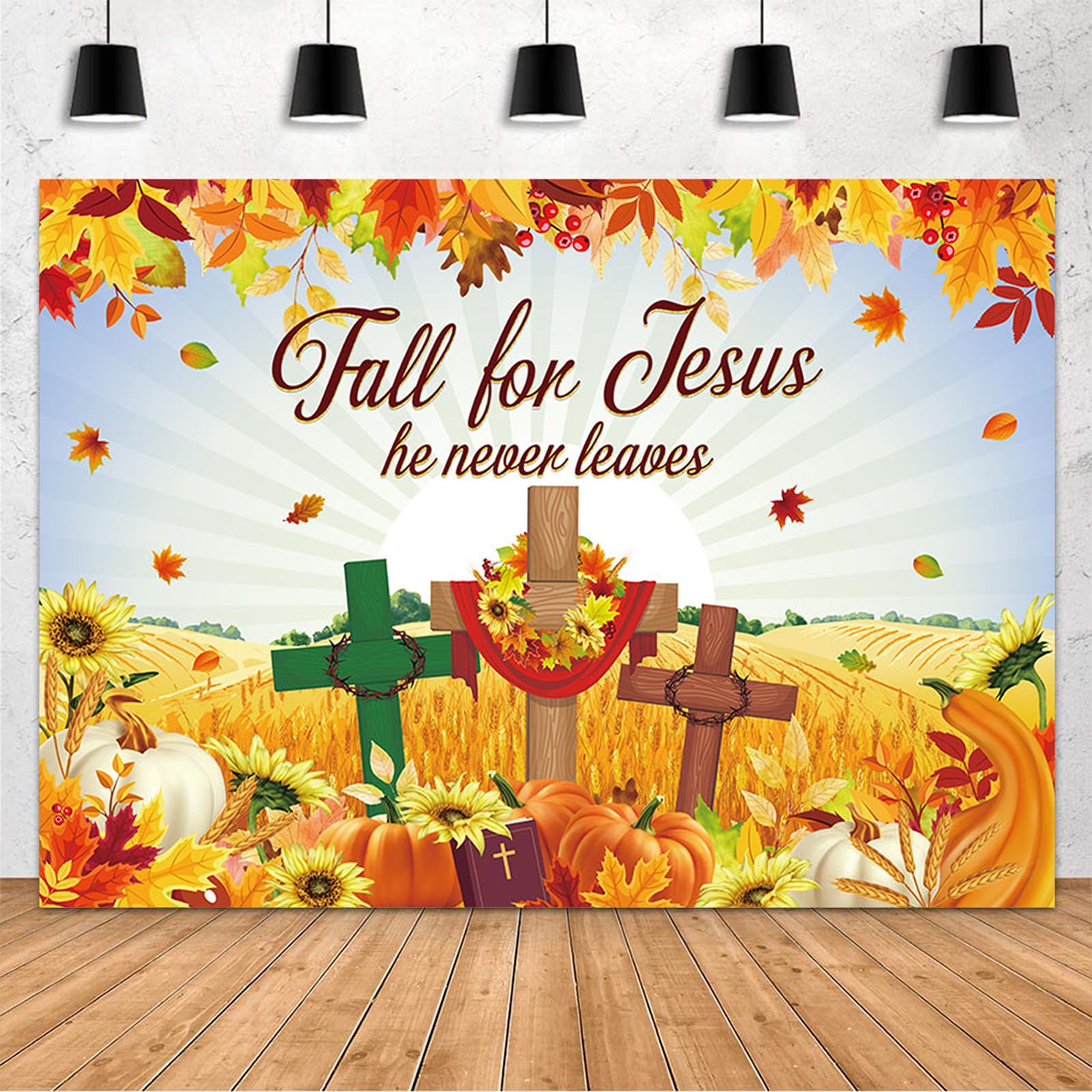 Amazon.com : MEHOFOND 8x6ft Fall for Jesus Backdrop Pumpkin Autumn