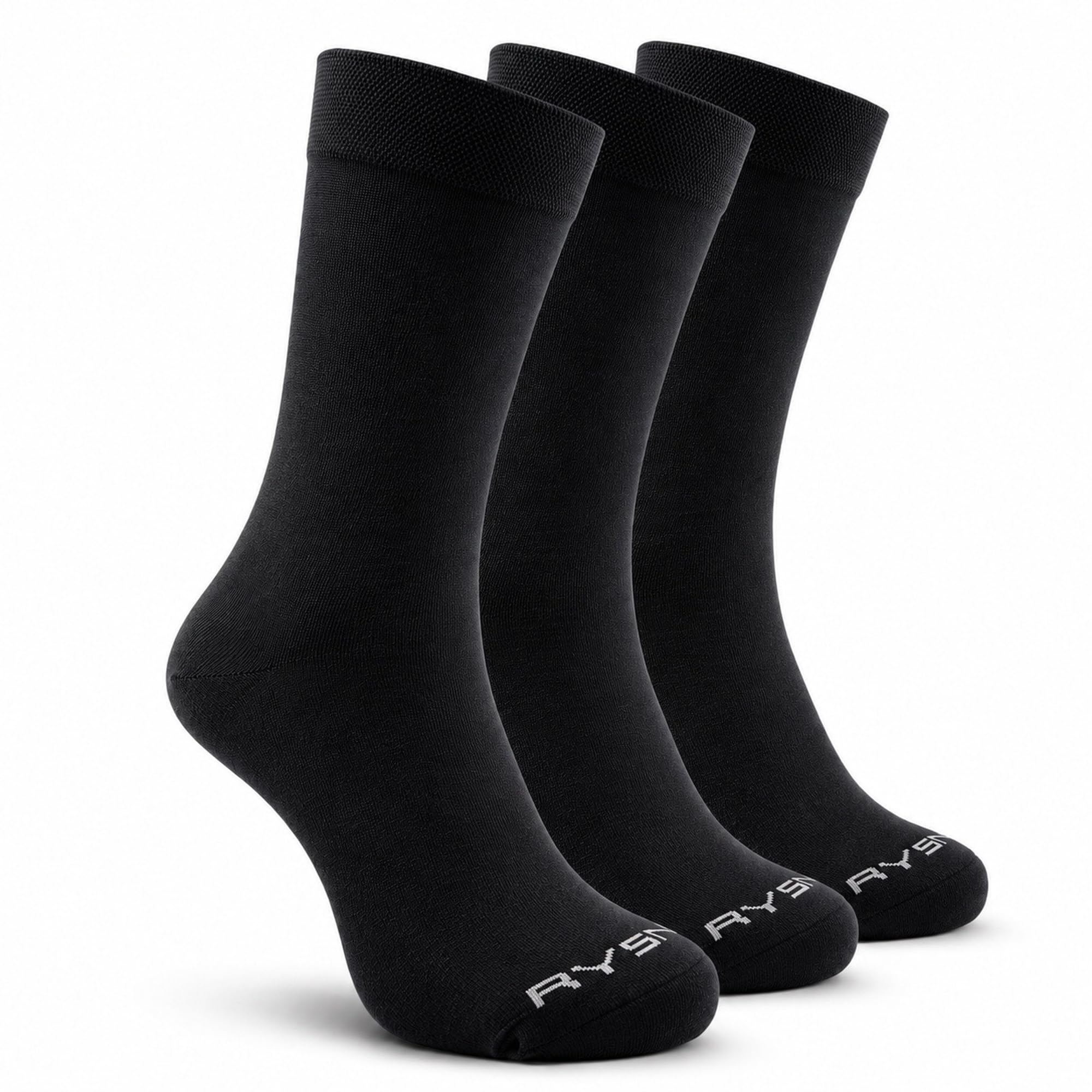 rysn Men’s Crew Length Cotton Socks | Formal Office Wear Socks for Daily Use | Soft Breathable Socks with Padded Base and Cushioned Comfort-picture-55