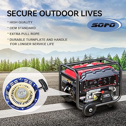 Miniatura 8 de Conjunto de arranque de tracción para motor 212 Predator - para Honda GX160 GX200 5.5 6.5HP Champion Generator Coleman Ct200u piezas de repuesto de