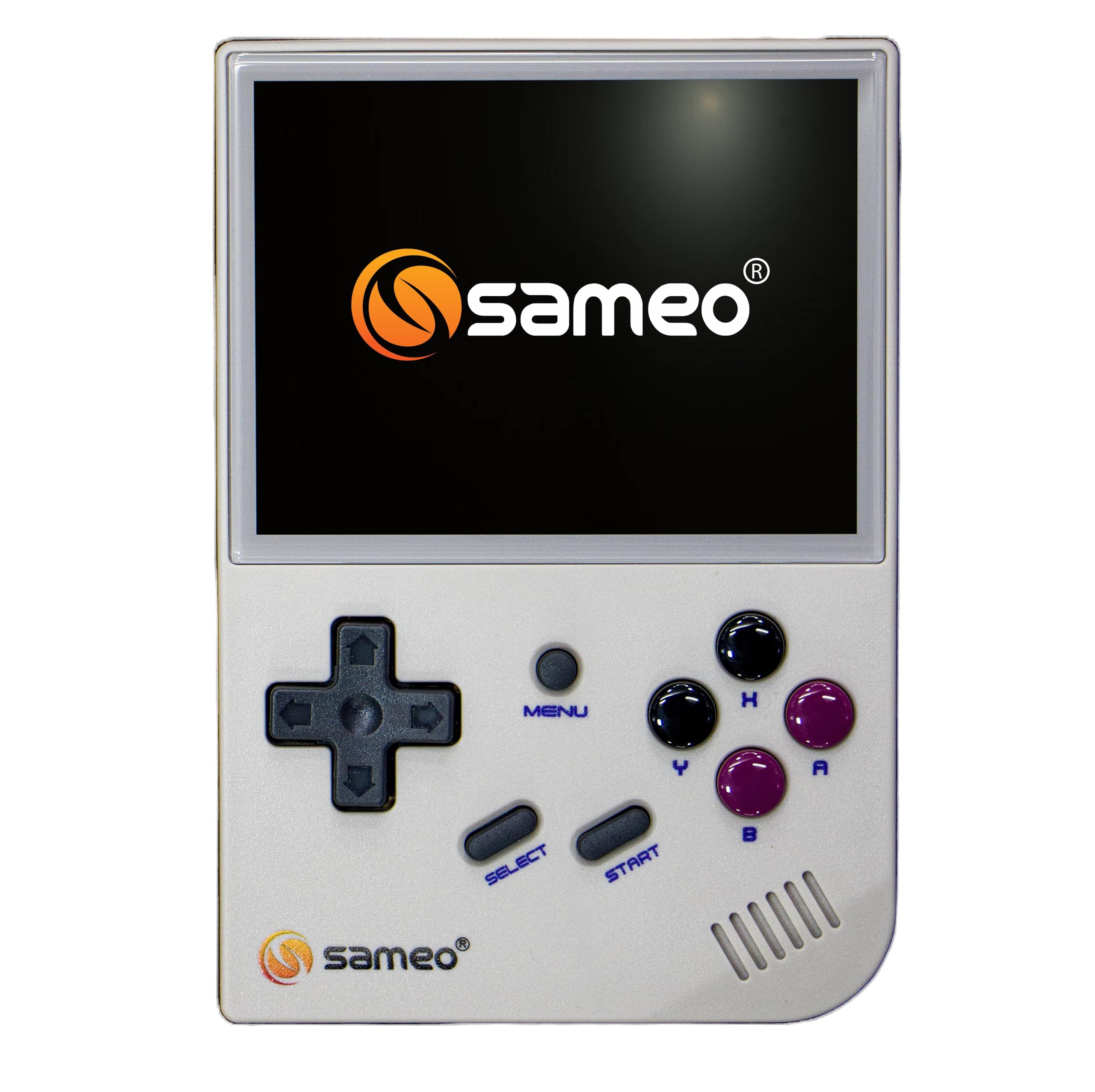 Sameo SG9000: A Premium Handheld Retro Game Console,Dual System StockOS + GarlicOS 3.5 Inch IPS Screen Built-in 64G TF Card 6831 Classic Games Support HDMI TV Output (Gray) (RG35XX) 6 Months Warranty.