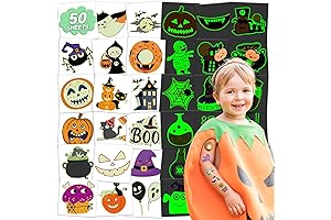 Cute Pumpkin Kid Halloween Temporary Tattoo Stickers