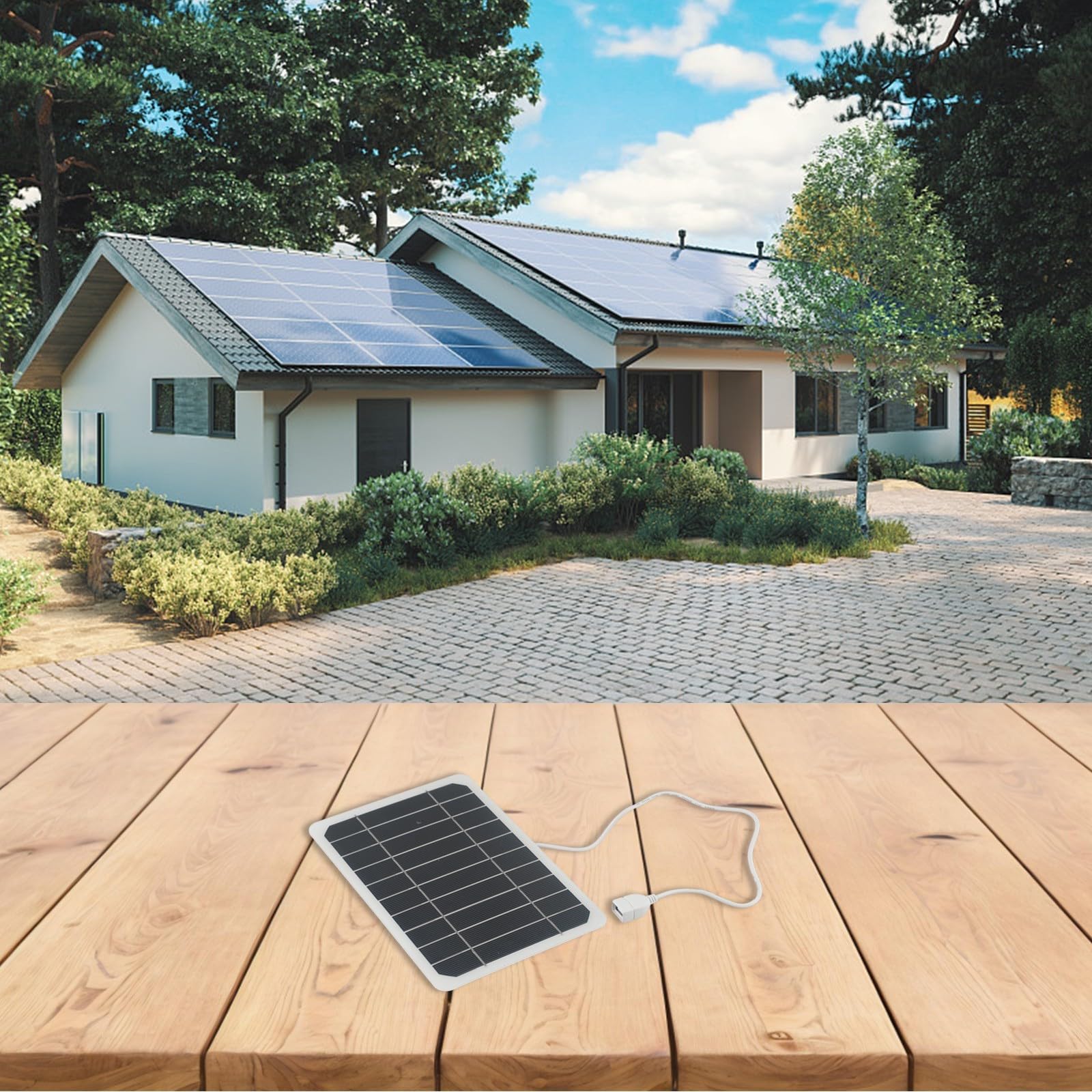 Zonnepaneel Kit Hoge Praktische Efficiëntie 20W Monokristallijn Silicium Milieubescherming Zonnepaneel Blokkeerdiode Solar Batterij Oplader Voor Outdoor Gebruik