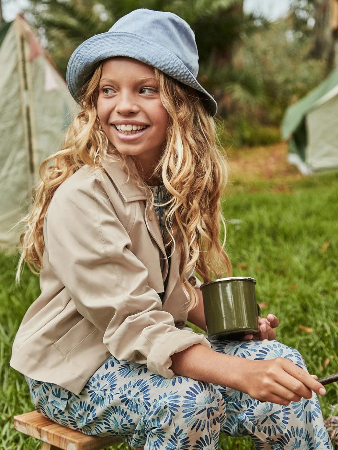 Mayoral Raincoat for Girls Sepia