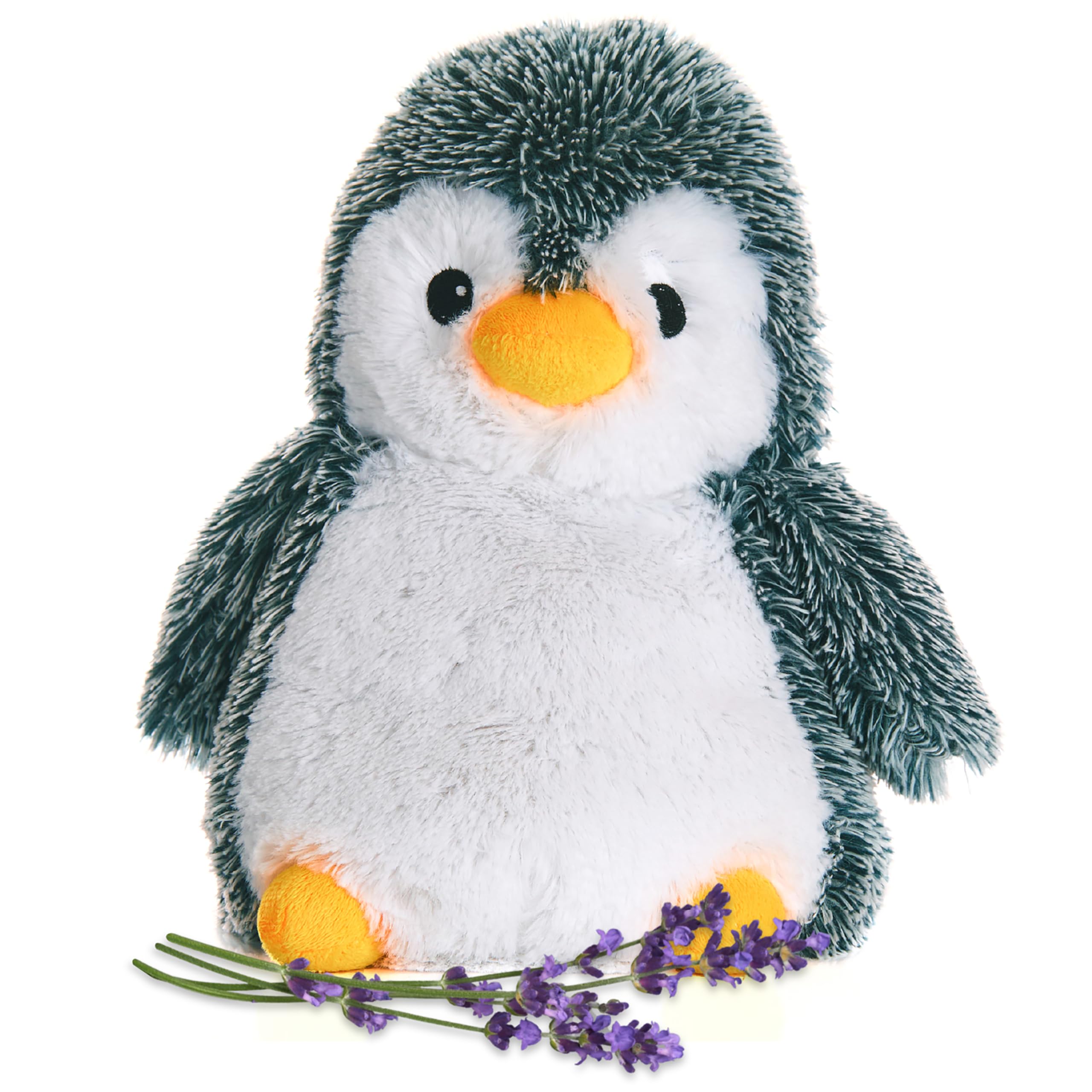 1i4 Group Peppy Penguin - Microwavable & Weighted Plush Stuffed Animal - Heated Plushie for Comfort & Warmth - Cute, Soft, Comforting Toy for Adults & Children (Boys, Girls, & Toddlers) by Warm Pals