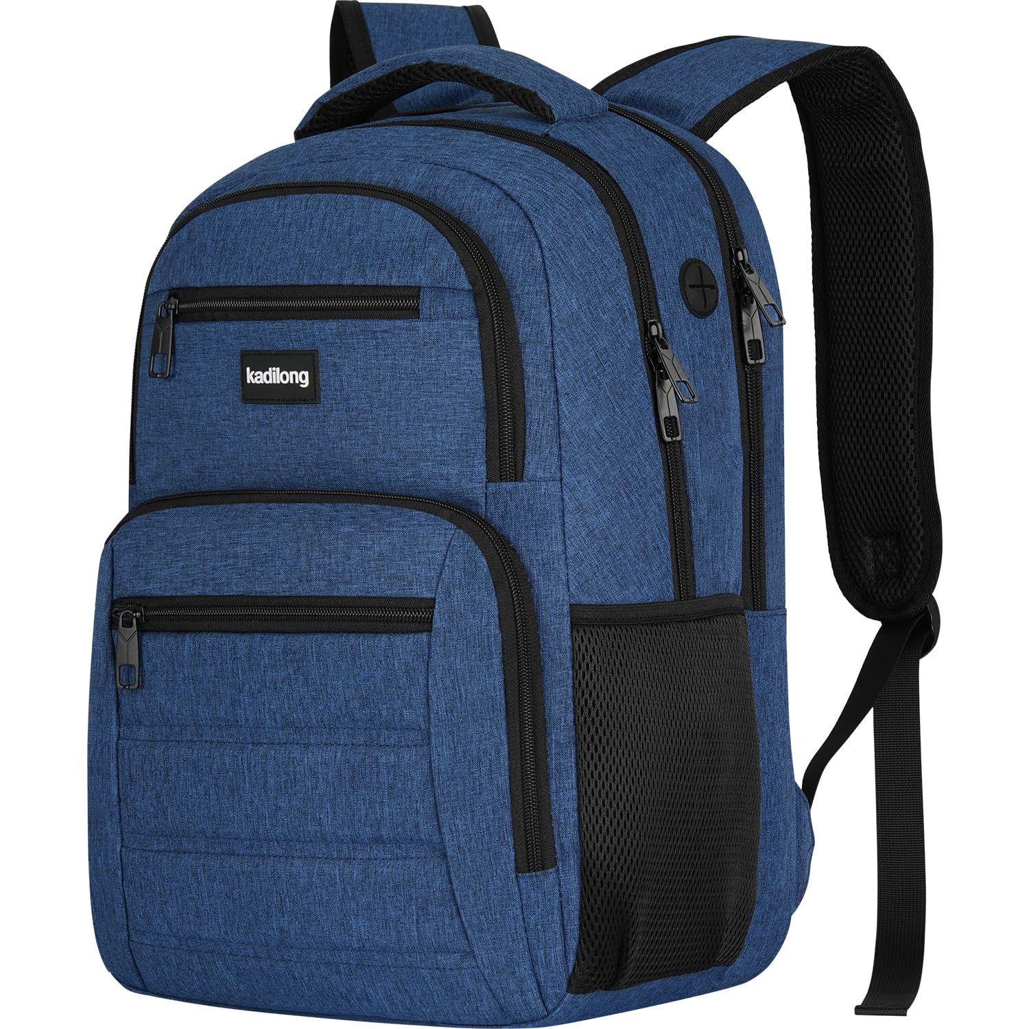 kadilong Sac à dos pour ordinateur portable - Sac à dos pour homme - Sac à dos d'école pour adolescents et garçons - Antivol avec chargeur USB et compartiment pour ordinateur portable