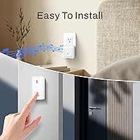 Vista 7 de BN-LINK Wireless Doorbell with 2 Buttons, Mini Waterproof Door Bell Easy Installation, 1000Ft Range, Adjustable Volume & 58 Chimes, LED Flash
