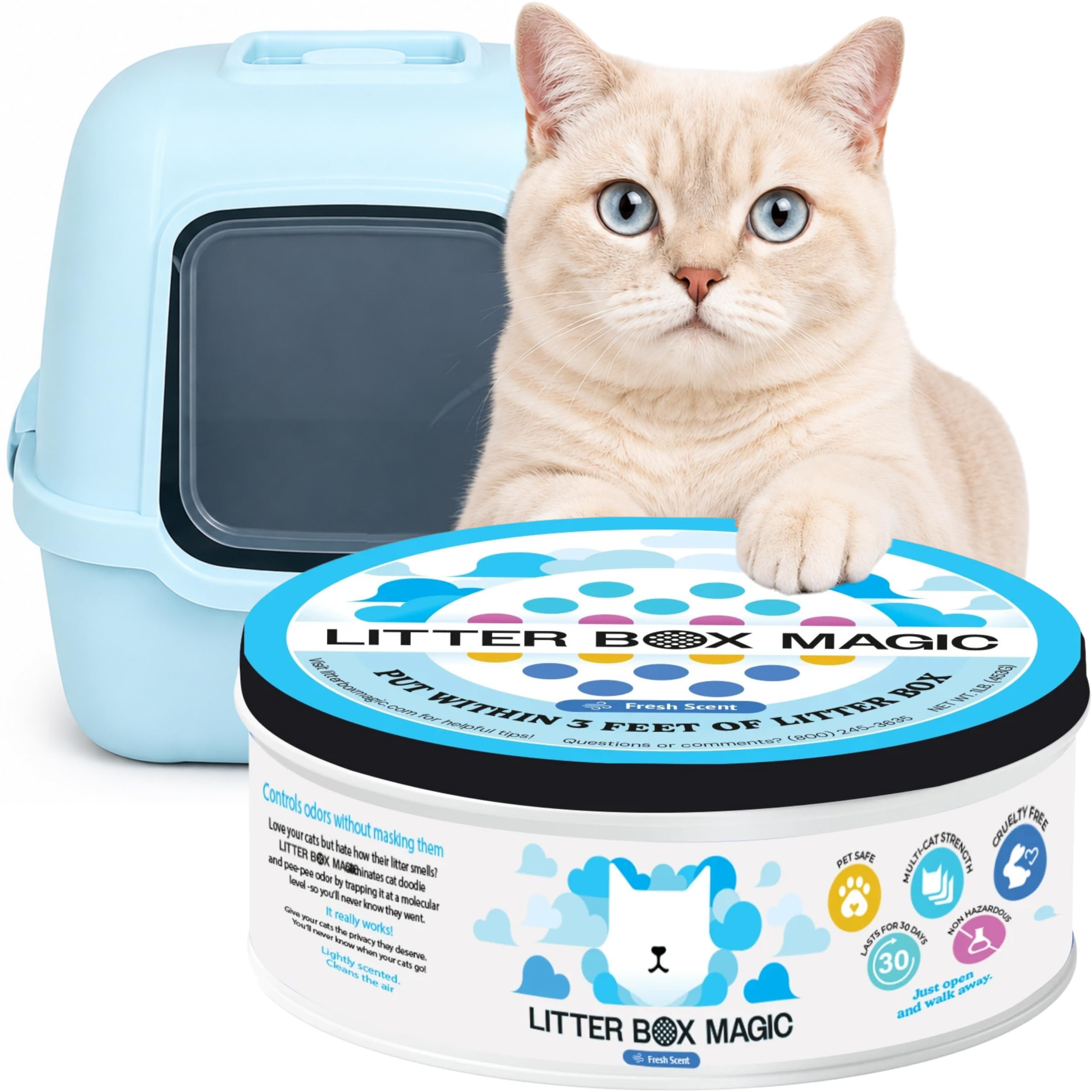 Litter Box Magic Cat Litter Deodorizer Fresh Scent 16 Oz