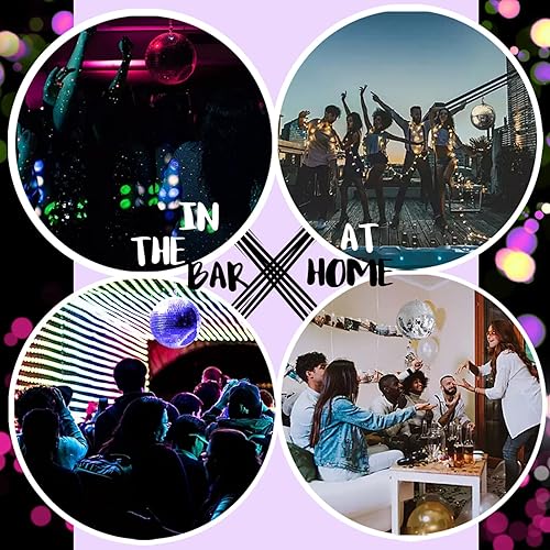 Miniatura 6 de Youdepot Bolas de discoteca de 16 y 12 pulgadas, bolas de espejo para fiestas, bodas, Halloween y Navidad