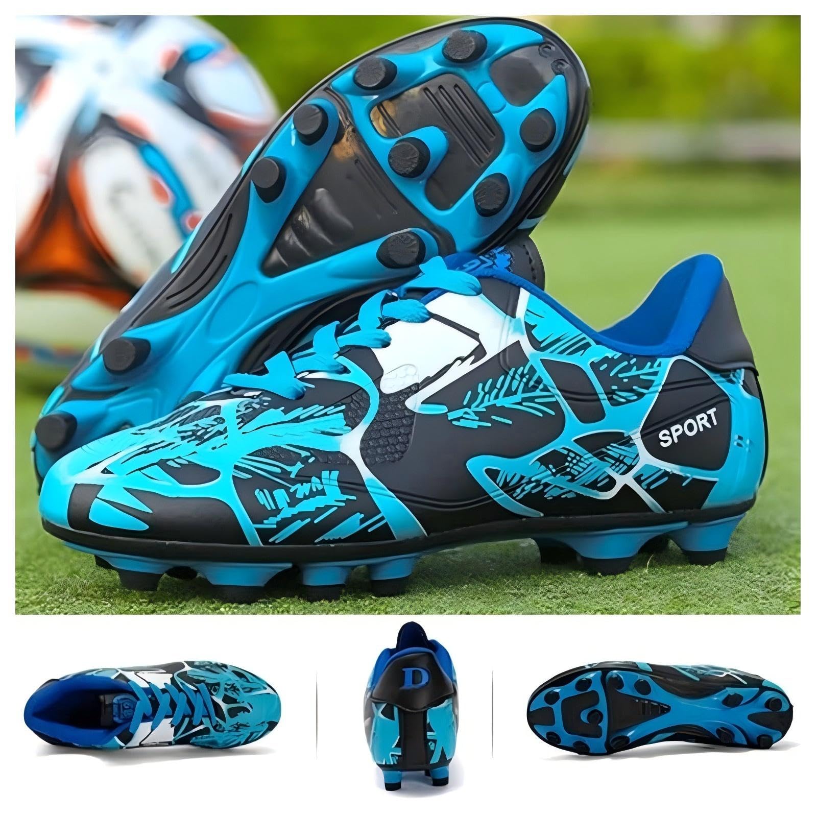 Zapatillas de fútbol para niña, adolescentes, zapatillas de deporte al aire libre, atletismo, entrenamiento antideslizante al aire libre