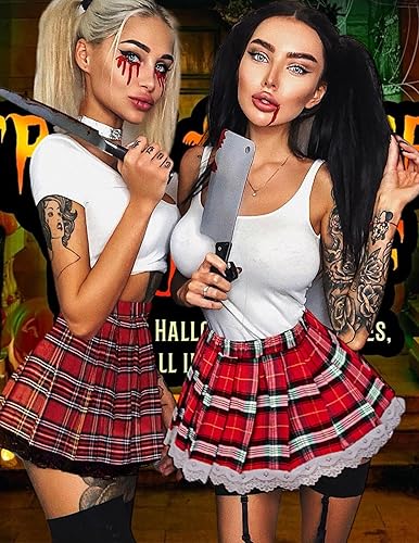 Miniatura 7 de ADOME Lencería sexy para mujer, disfraz de colegiala 0utfit, conjunto de lencería de encaje para estudiantes, cosplay, juego de rol con parte