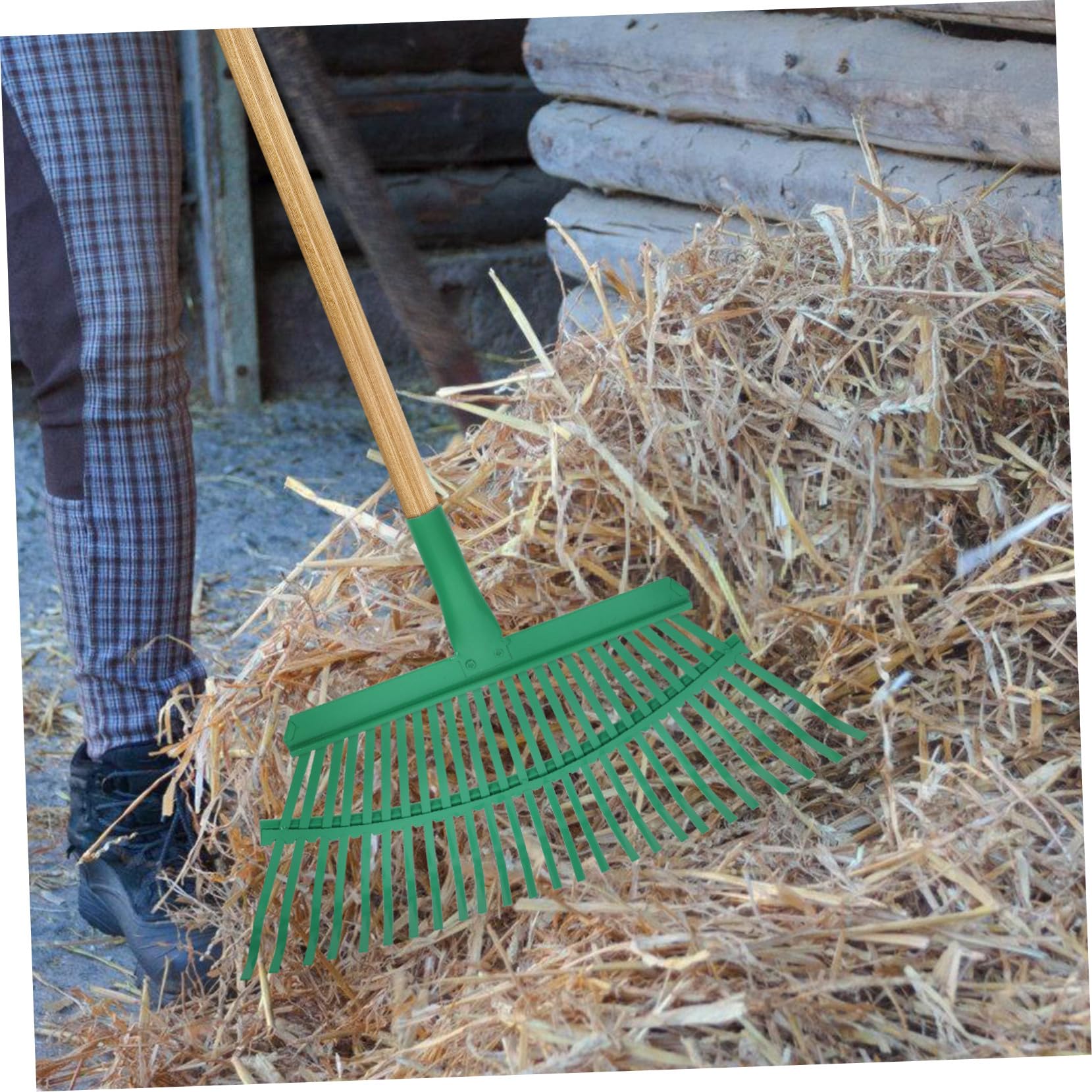 SOIMISS Leichter Ersatzkopf für Rechen aus Stahl Multifunktionaler Gartenrechenkopf für Kunstrasen und Laub für Garten und Hofarbeiten