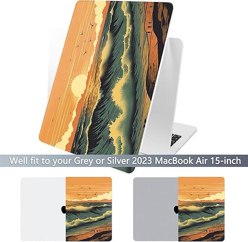 Miniatura 41 de Batianda Funda prémium para MacBook Air de 15 pulgadas 2025 M4 2024 2023 con chip M3 M2 modelo A3241/A3114/A2941, carcasa rígida diseñada