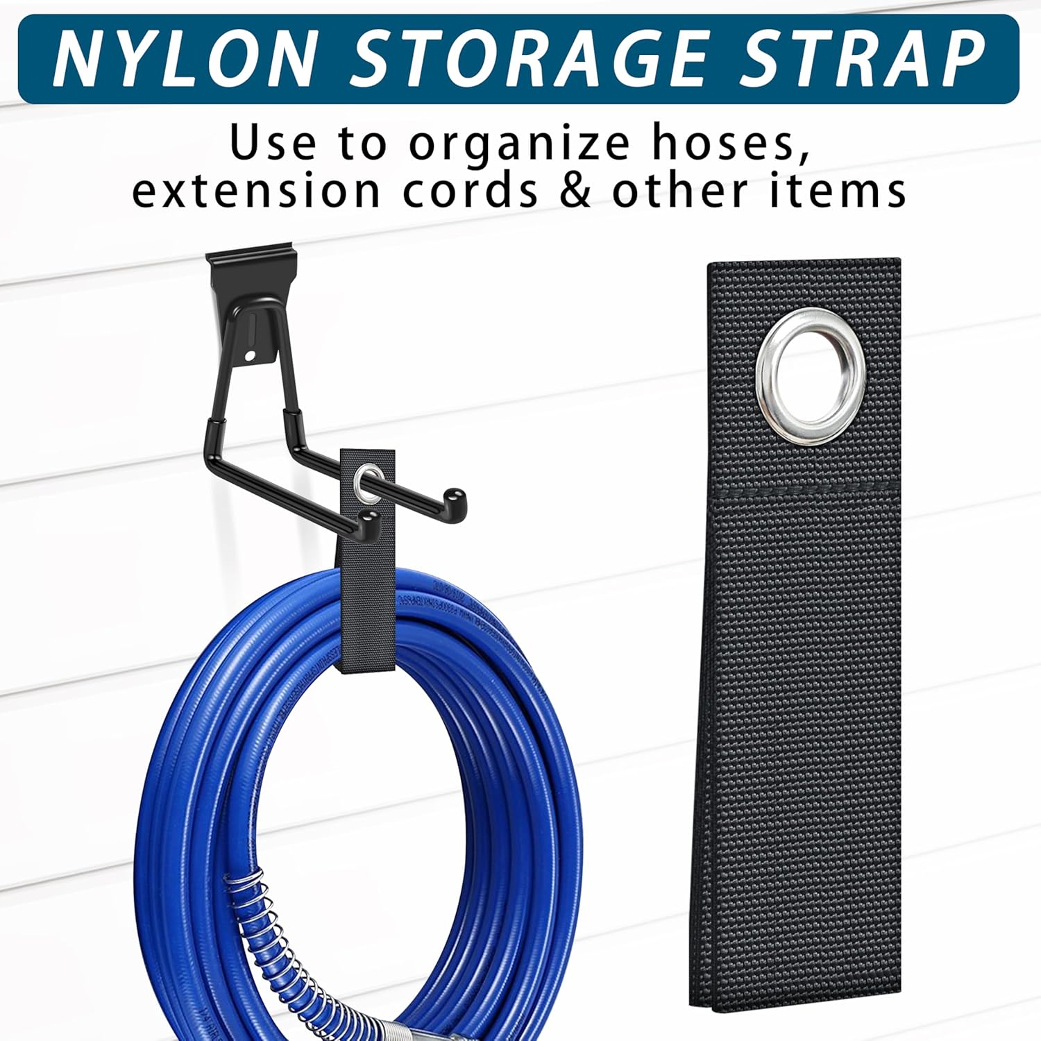 klasit Slatwall Hooks Black 20Pack Firmly and Durable Slatwall Accessories,Perfect for Organizing Garden Tools and Heavy Duty Tools and Garage Hooks Organize Your Space Efficiently - Image 7