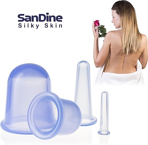 Miniatura 10 de Sandine - Juegos de terapia de ventosas - Juego de ventosas faciales - Reductor de doble barbilla - Sistema de ventosas faciales - Tazas de masaje