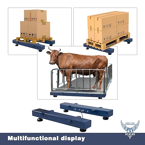 Miniatura 4 de PEC Básculas de pesaje de vigas de carga, báscula de ganado, básculas de animales veterinarios para pesar ganado, vaca, cerdo, cabra, cerdo,