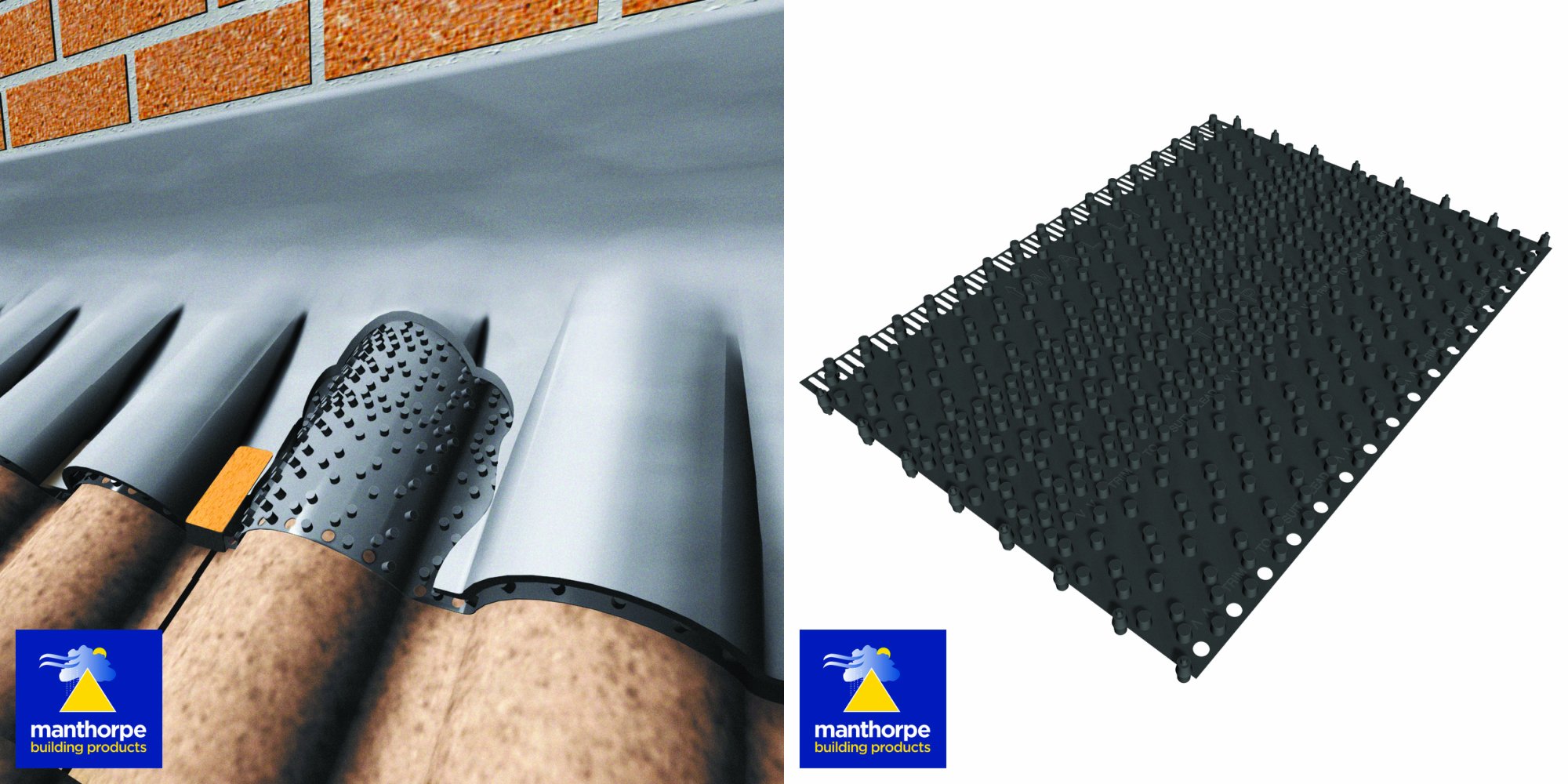 Manthorpe G1105 Abutment Flash Vent Ventilating Flashing 235mm wide x 3m Roll