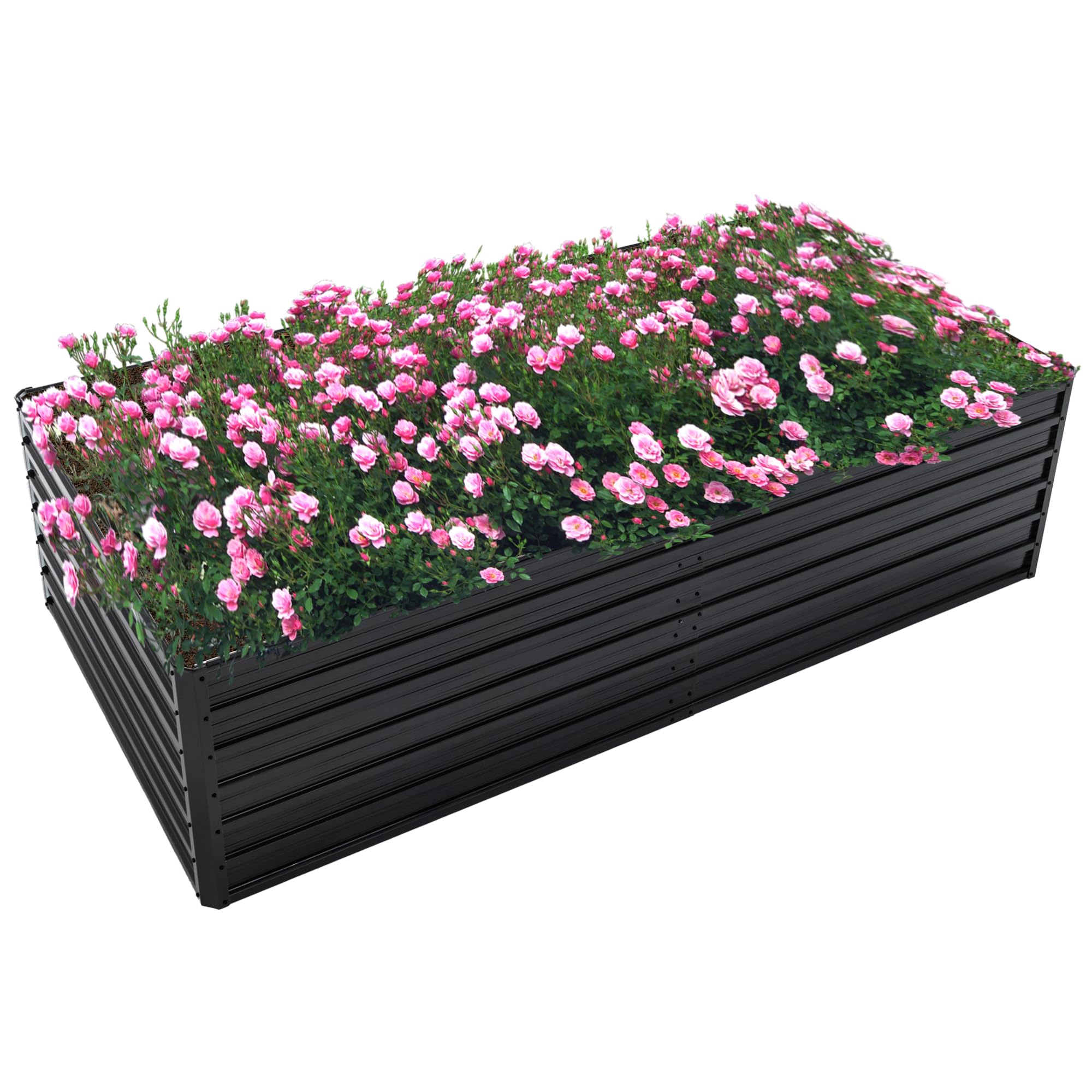 Thanaddo Galvanized Raised Garden Bed 8x4x2ft