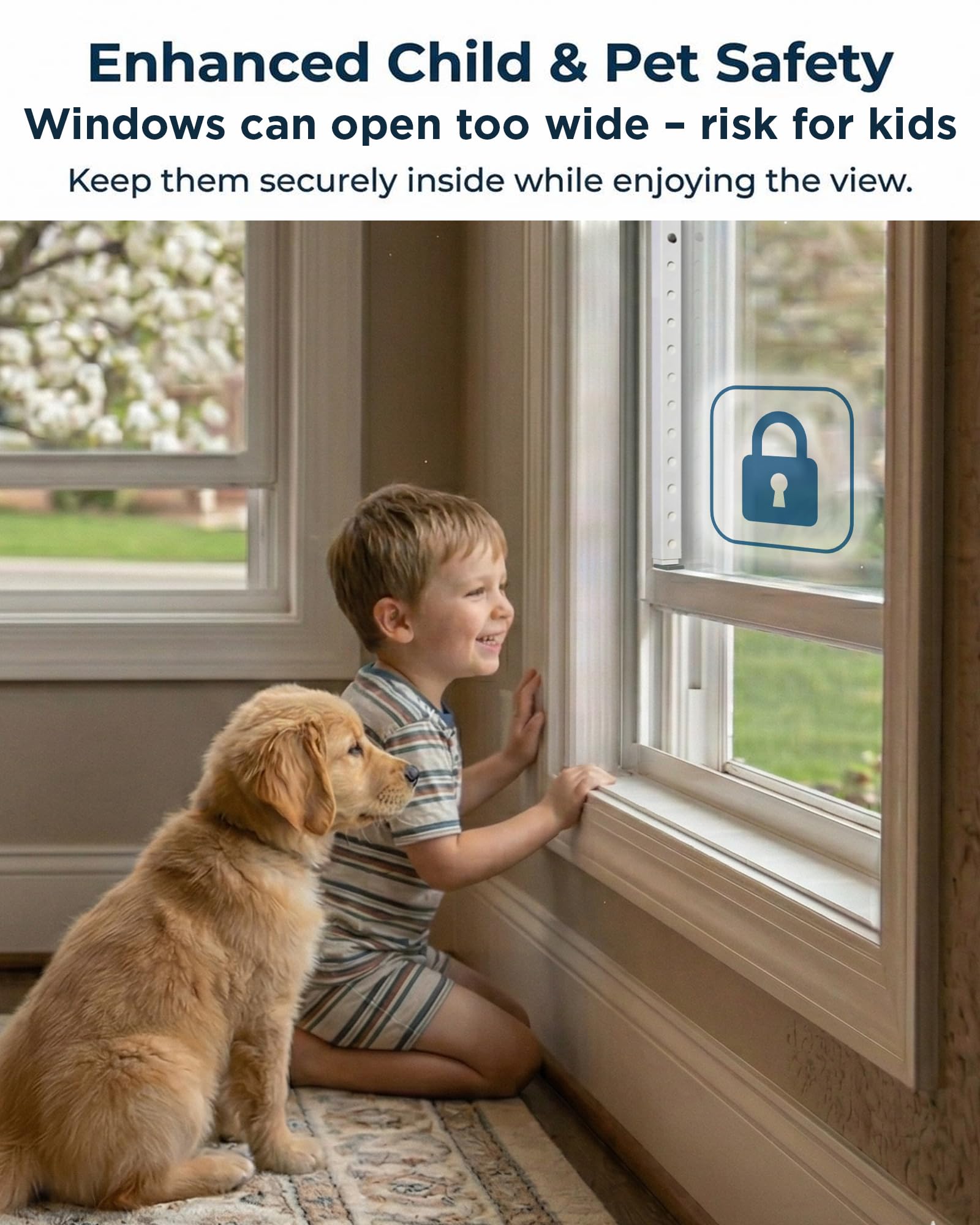 Barra de seguridad ajustable para puerta corredera y barra de seguridad para ventana, tope de puerta de seguridad duradero para protección de apartamentos y hogar, bloqueo de seguridad infantil y