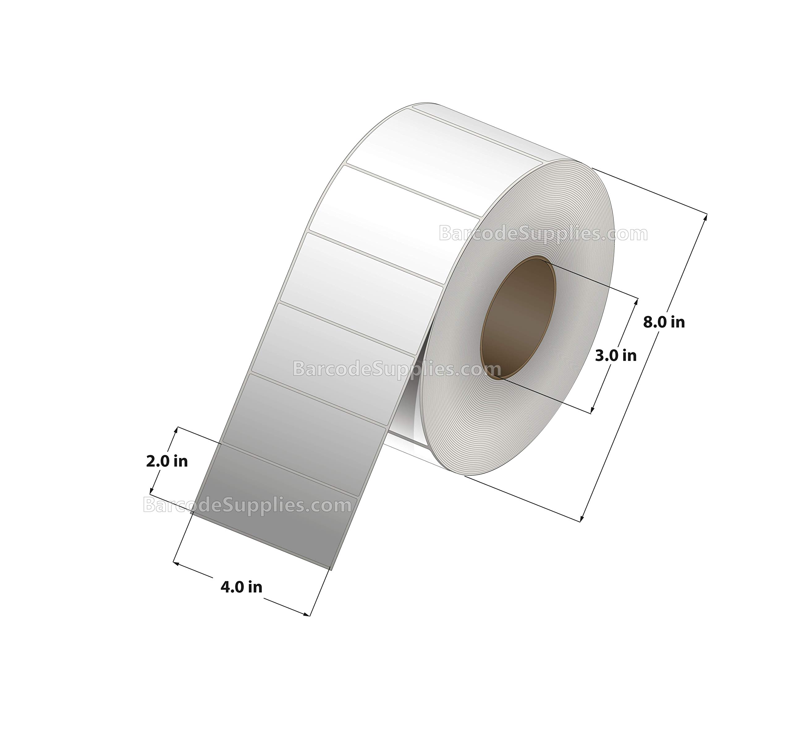 Essential 4"X2" Direct Thermal Barcode Labels, Shipping Labels, 750 Labels Of Roll, Compatible With Zebra Printers (1 Roll-750 Labels - View #9