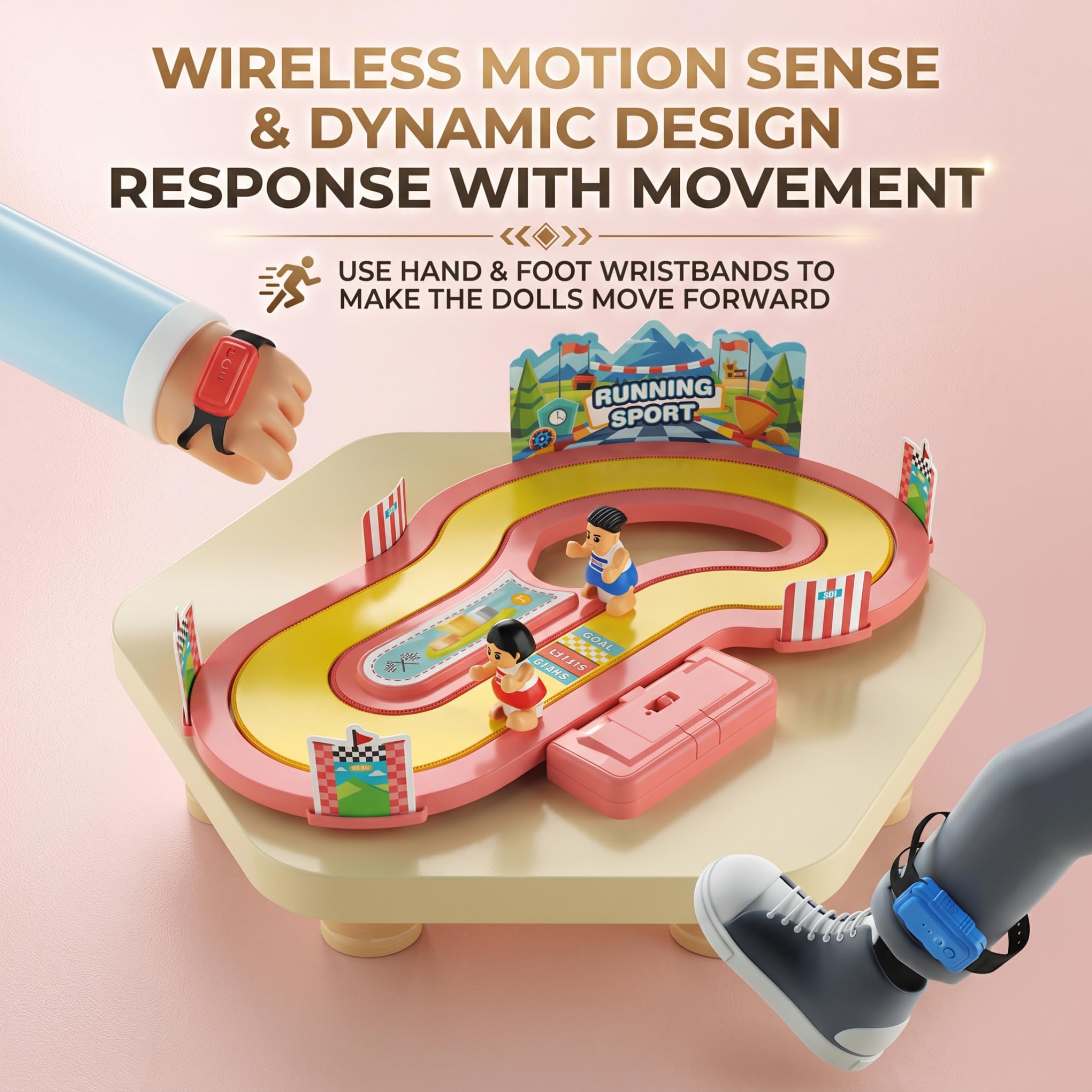 Gioco di sport in esecuzione per bambini Giocattoli di apprendimento per bambini con movimento wireless Stile 1