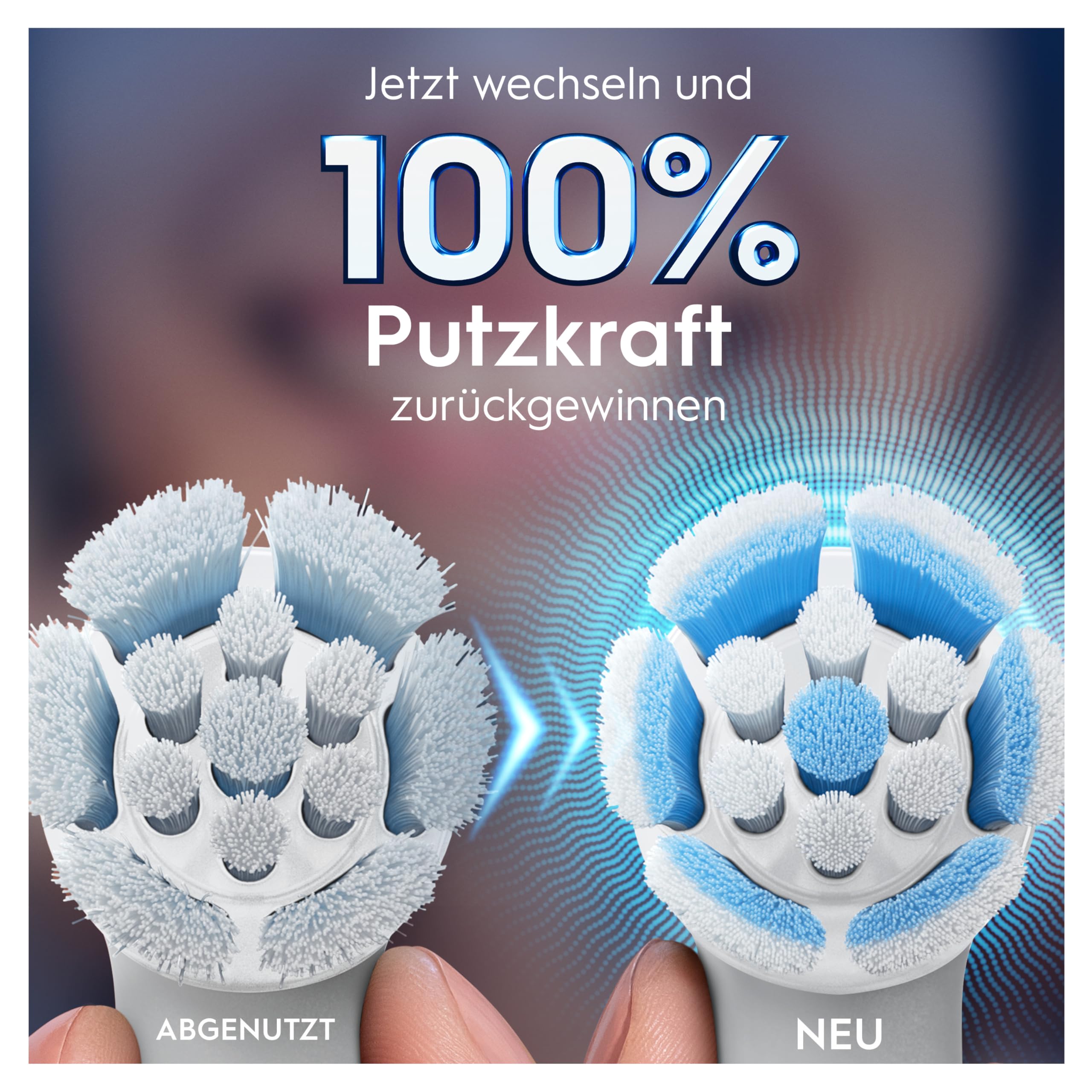 Oral-B iO Aufsteckbürsten Sanfte Reinigung, Weiß, 6 Stück