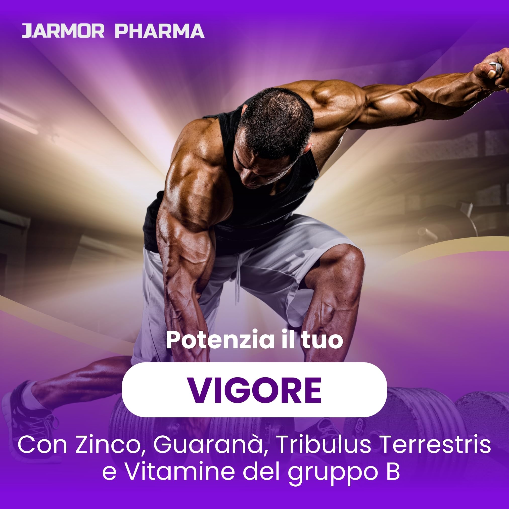 Libinax Integratore Uomo Vitalità Maschile – L-Citrullina, L-Arginina, Tribulus, Maca, Ginseng, Muira Puama, Ginkgo, Serenoa, Guaranà, Zinco e Vitamine – 60 Capsule